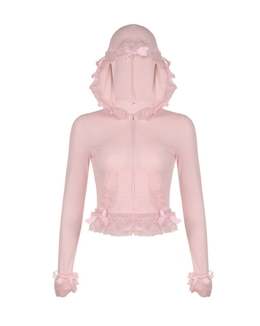 Bow Pure Lust Pink Long Sleeve Top