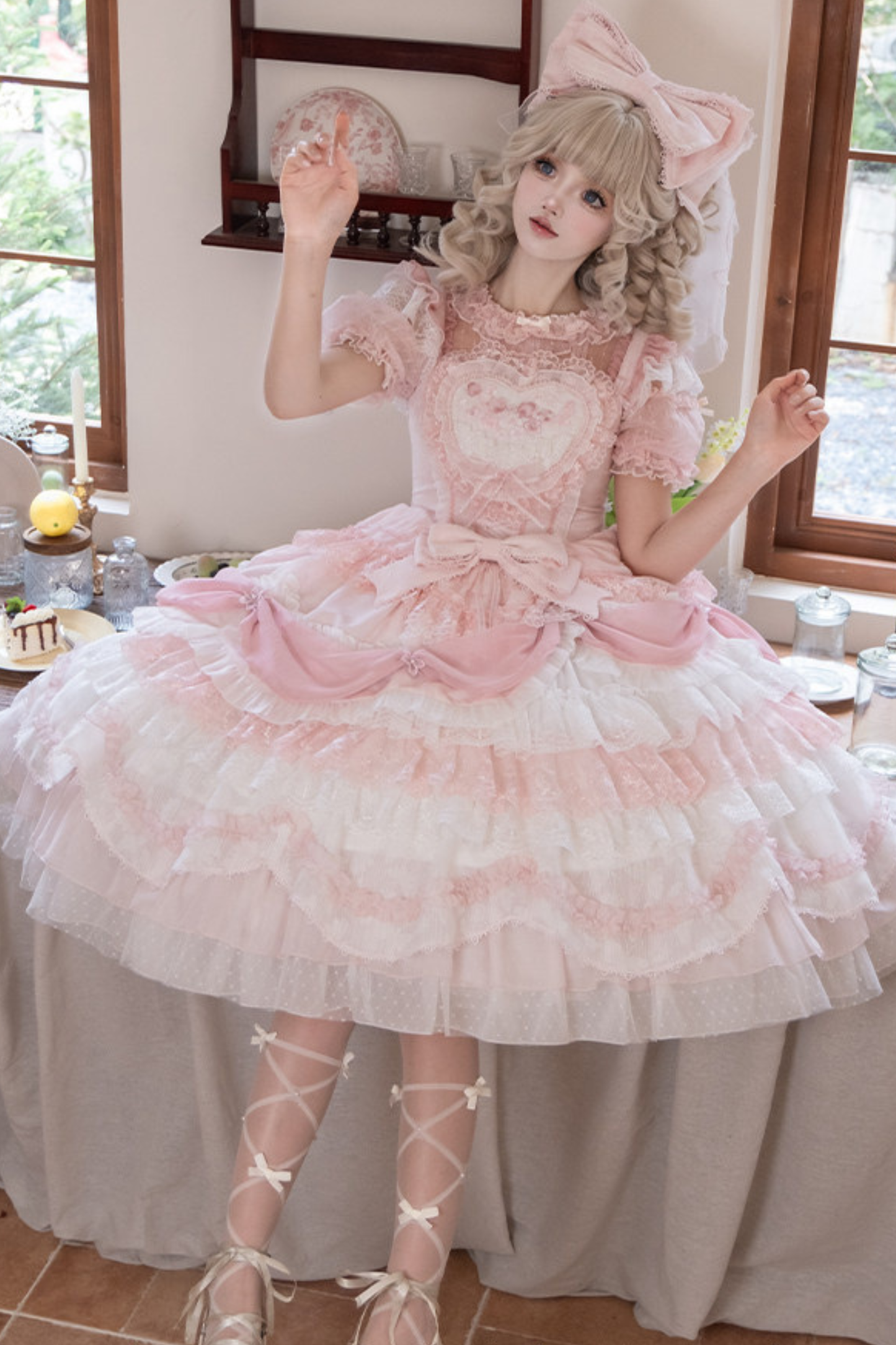 Pink Satin Sweetheart Dress