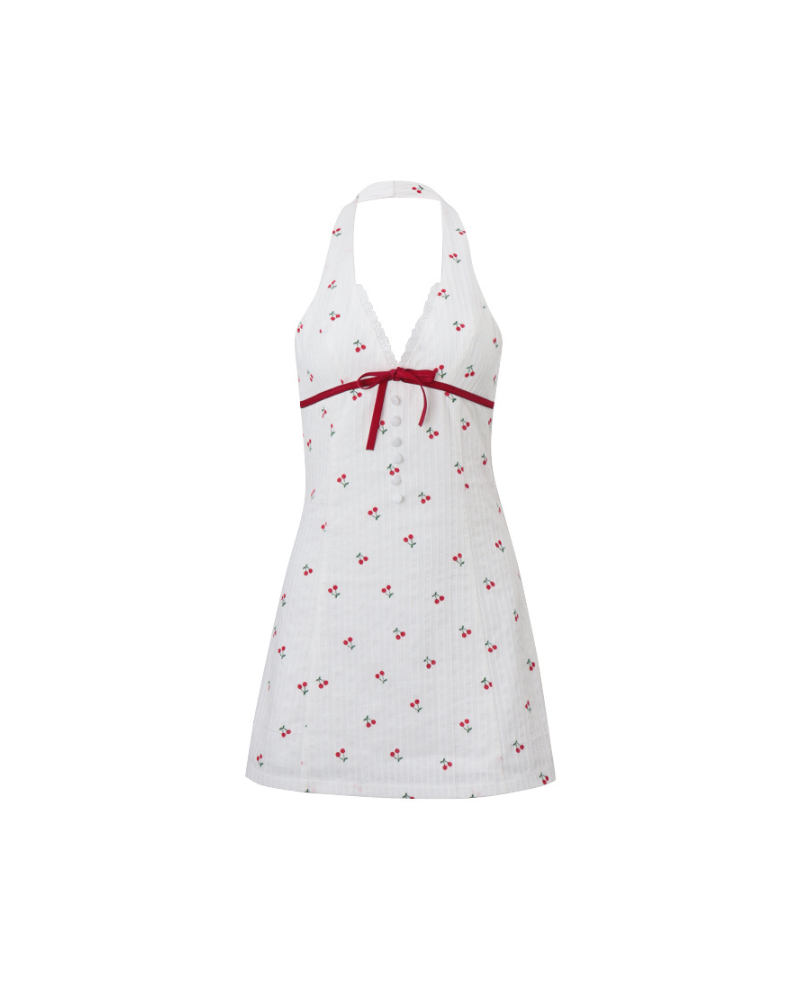 Sweet Cherry Summer Mini Coquette Dress