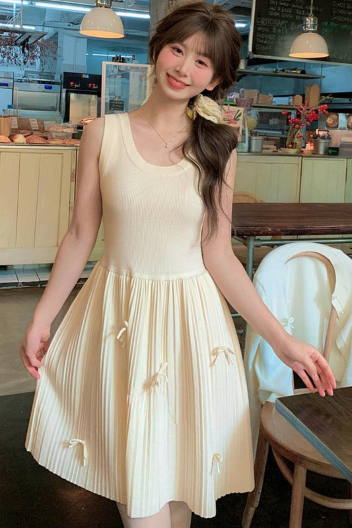 Princess Bow Sleeveless Dress
