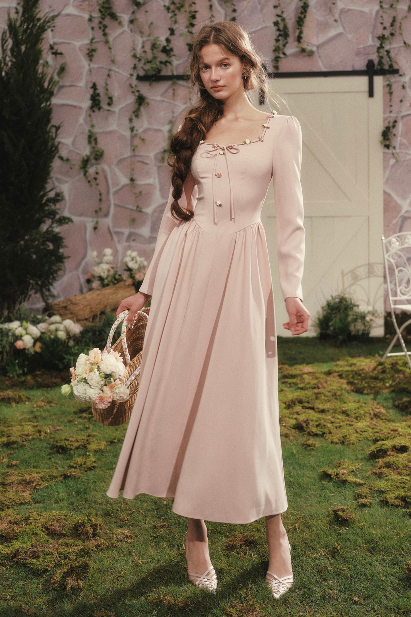 Lace Maid Rose Diary Dress + Garden Cardigan