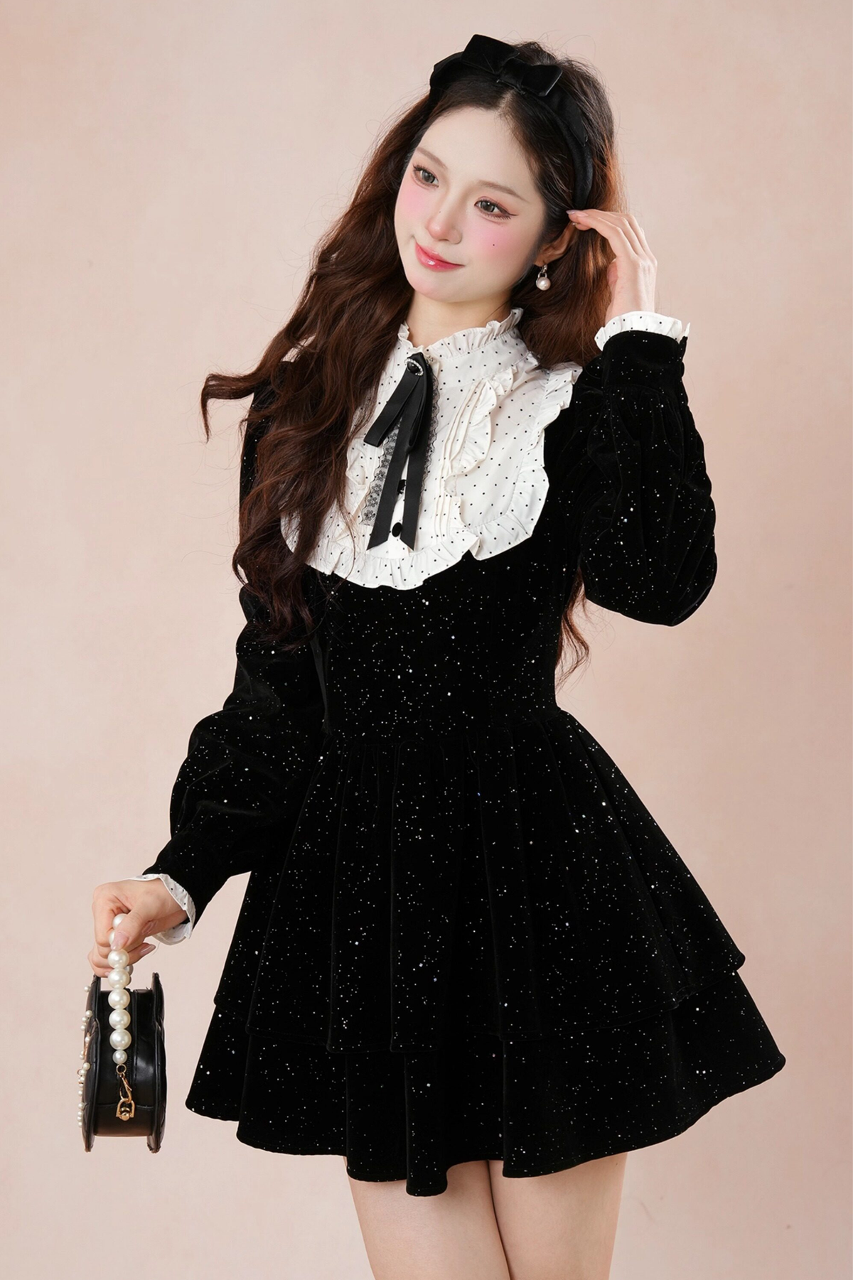 Velvet Shimmer Princess Dress