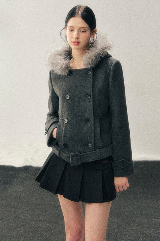 French Hepburn Fur Jacket + Skirt