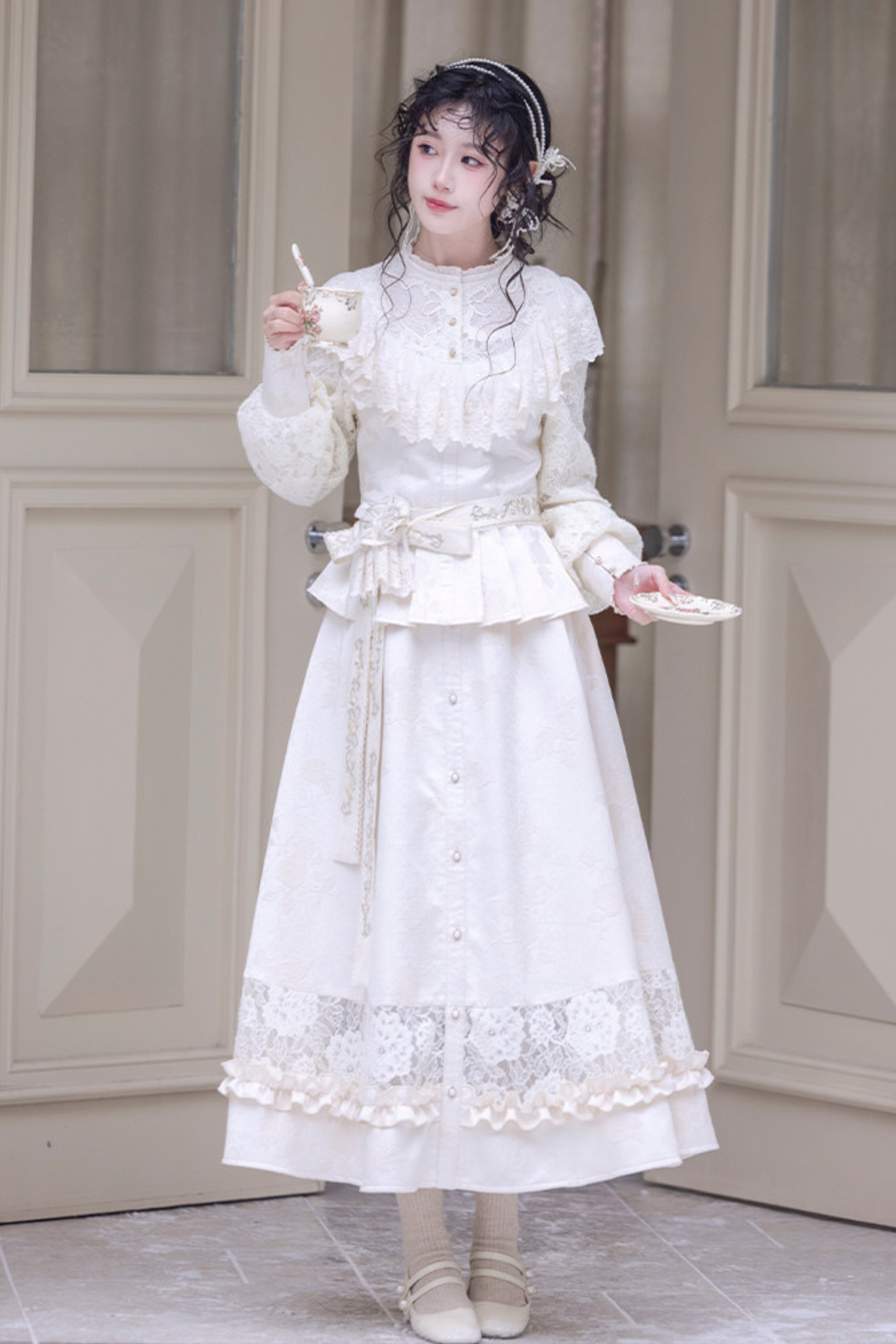Lace Patchwork Vintage Dress