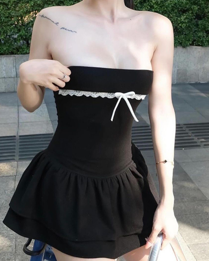 dark coquette dress