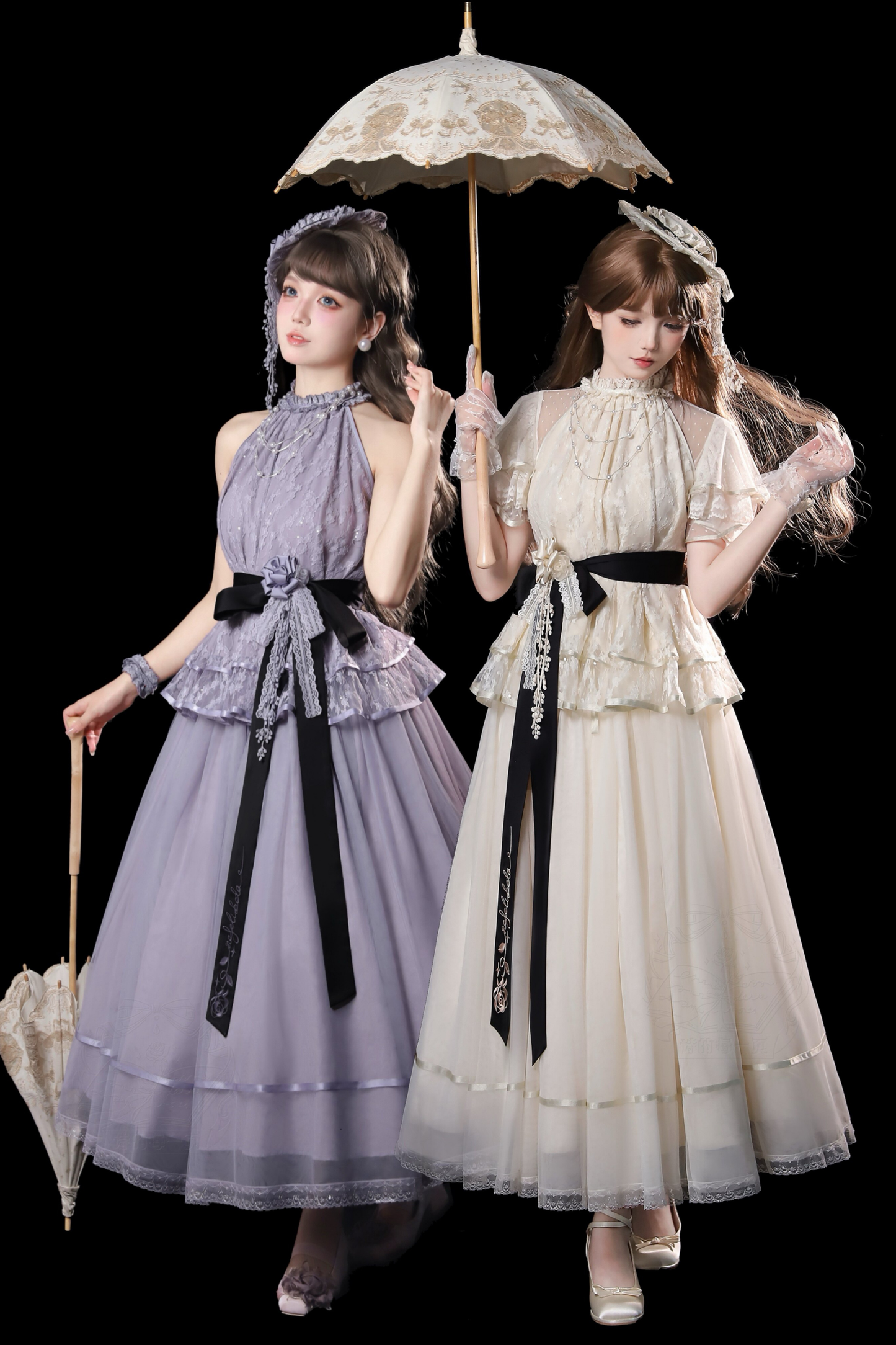 [Pre-order] Retro Elegant Inner + Top + Skirt + Accessories