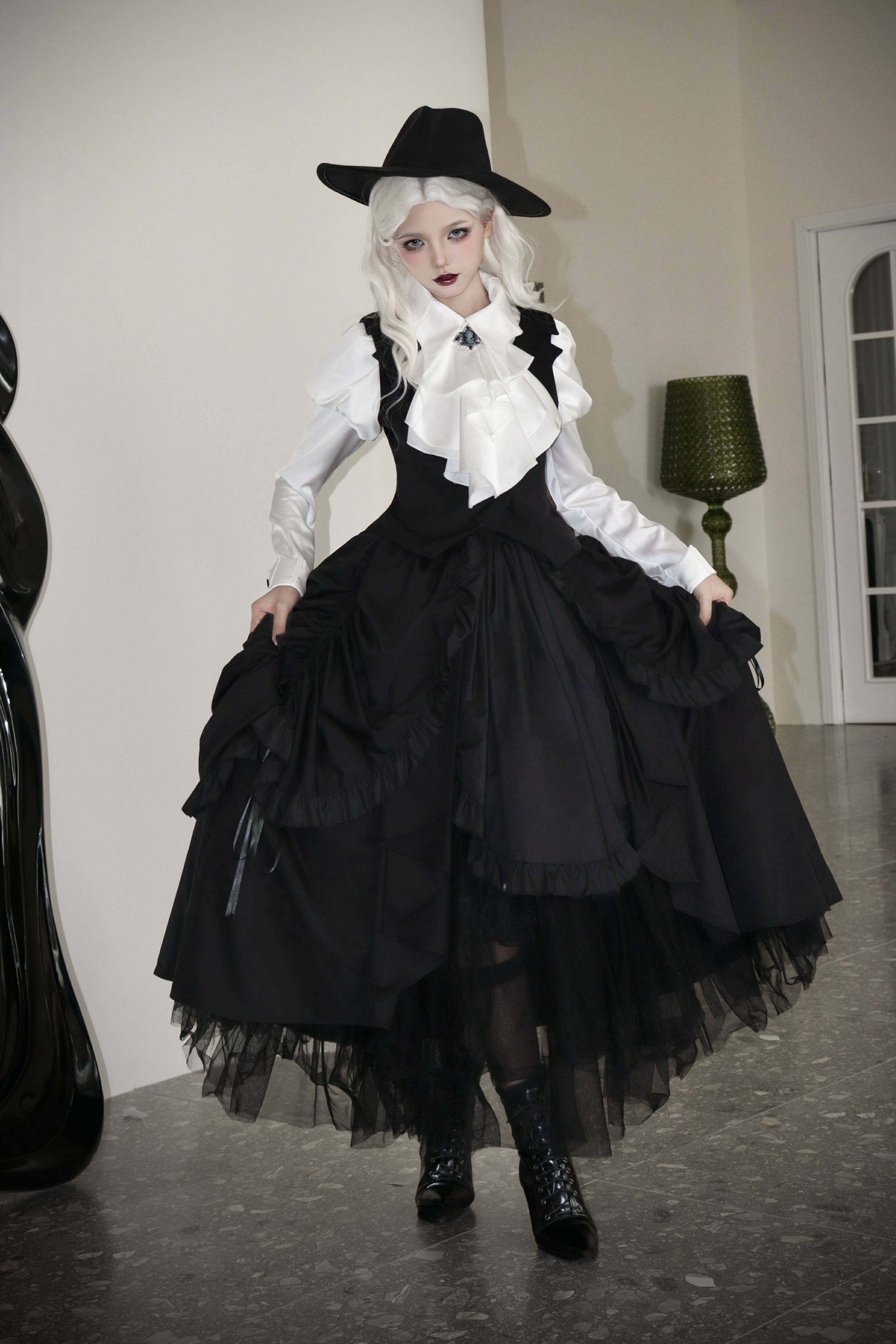 Gothic Wool Coat Suit