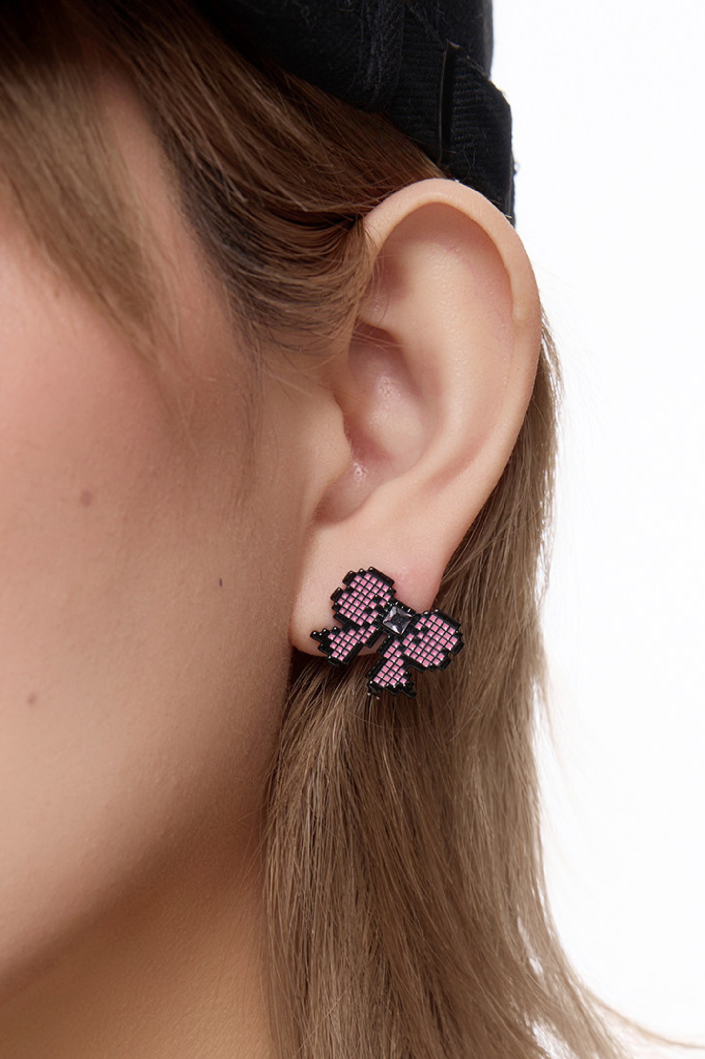 Pixel Bow Earrings