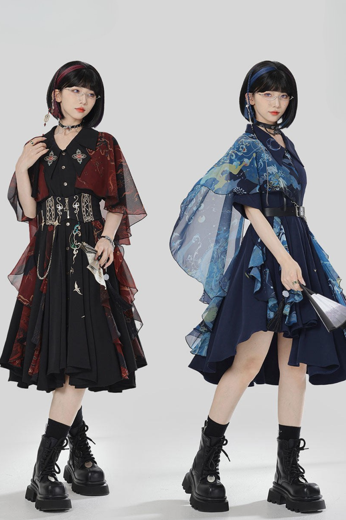 Chinese Embroidery Dress + Belt + Girdle