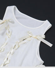 Load image into Gallery viewer, Sweetcross Ribbon Tank Coquette Top
