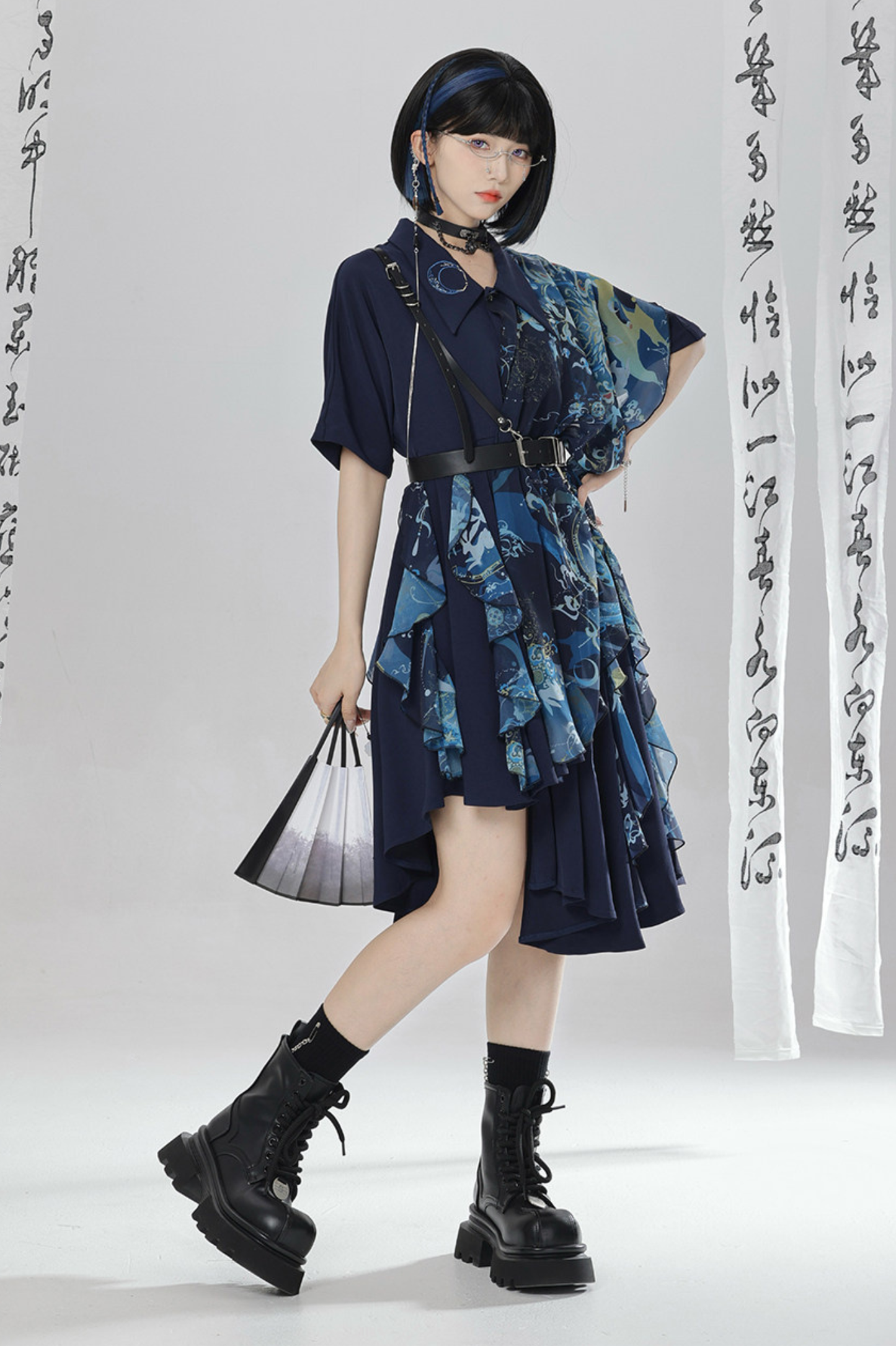 Chinese Embroidery Dress + Belt + Girdle