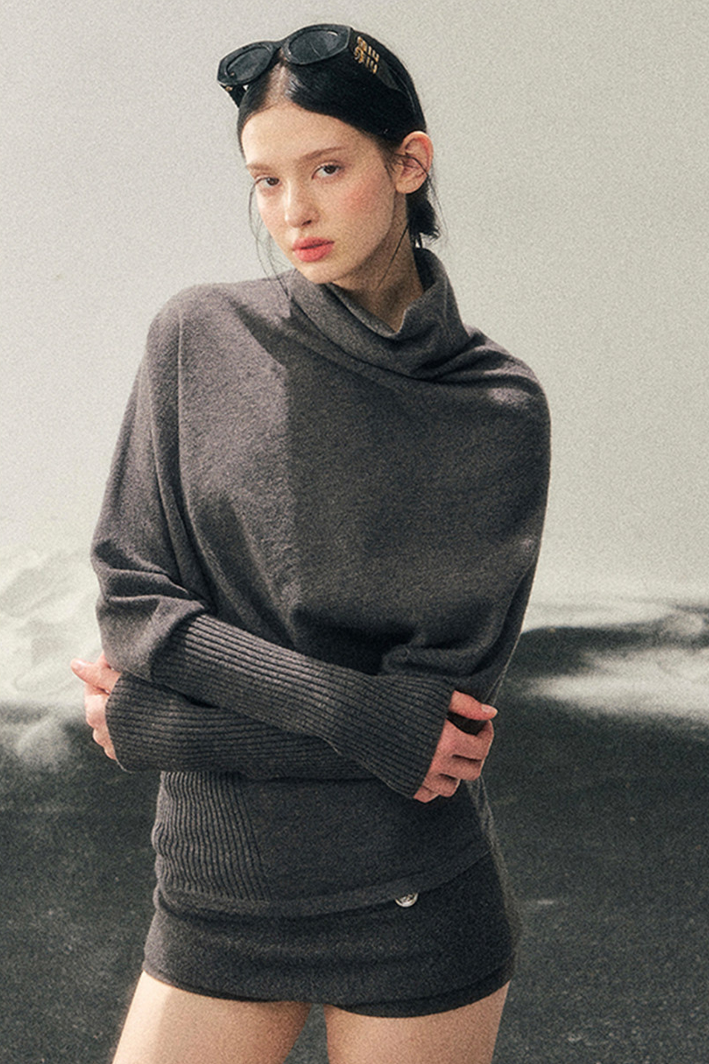 Chic Edgy Knit Sweater