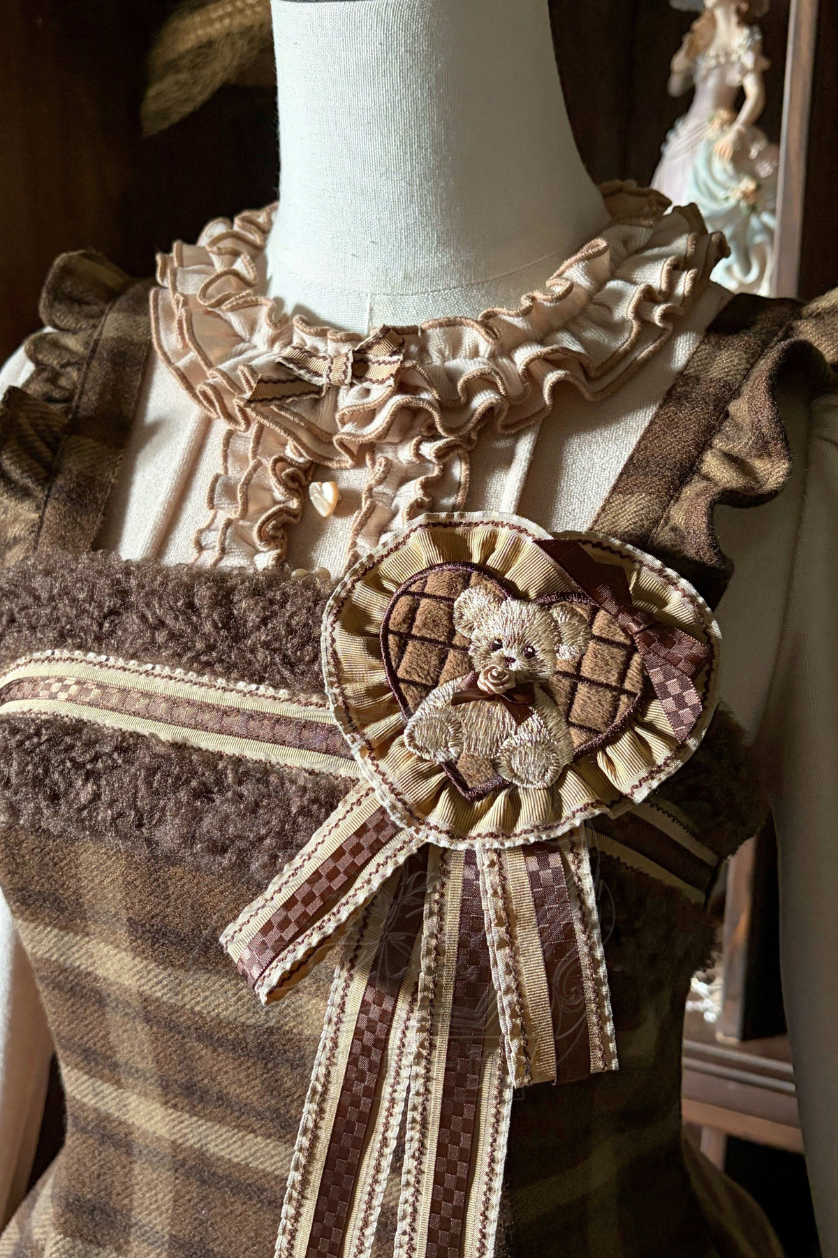 【February 28 Reservation Deadline】Doll Check Lolita Cape + Dress + Skirt + Tops