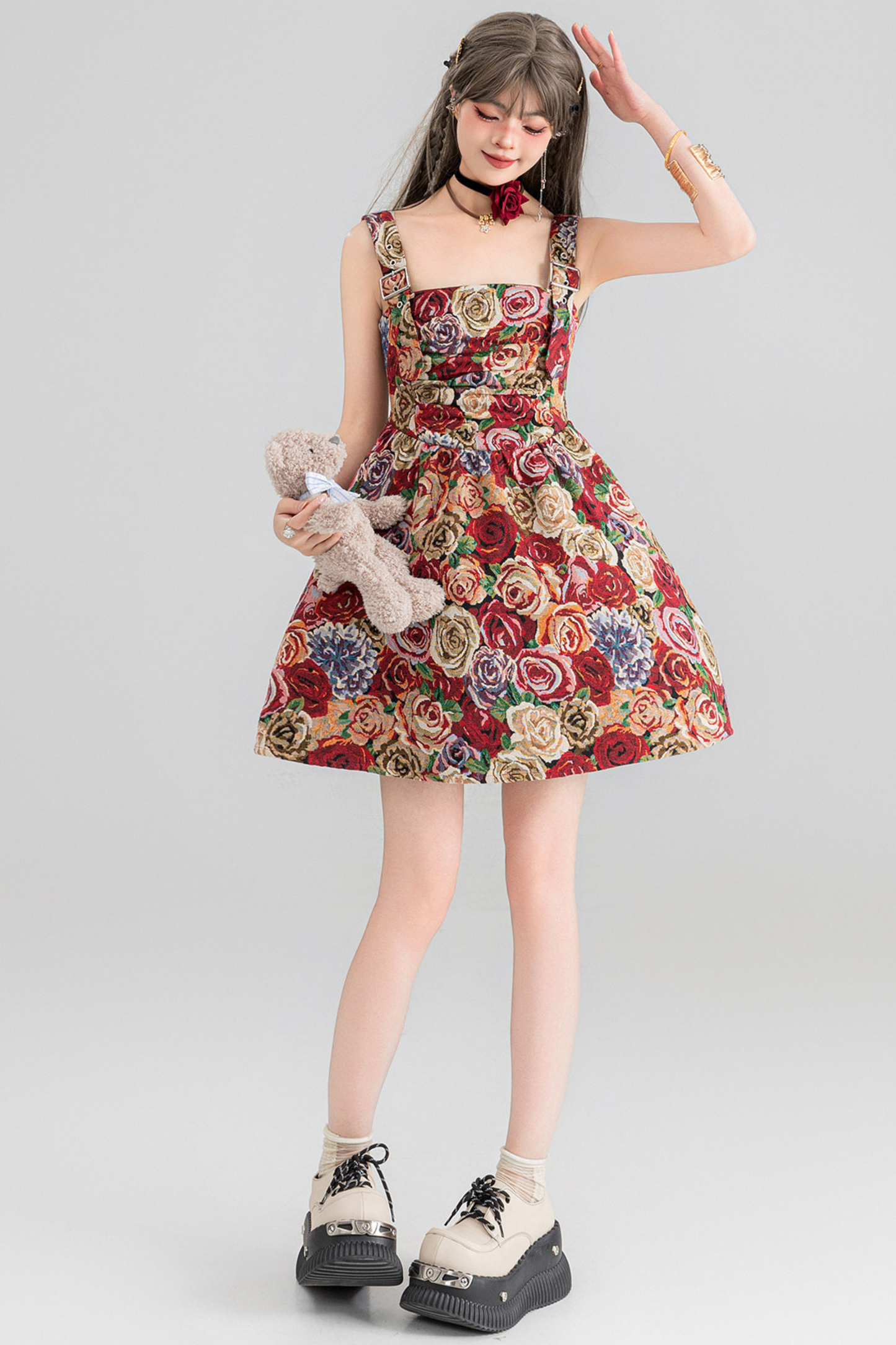 Jacquard Antique Painting Dress + Shirt