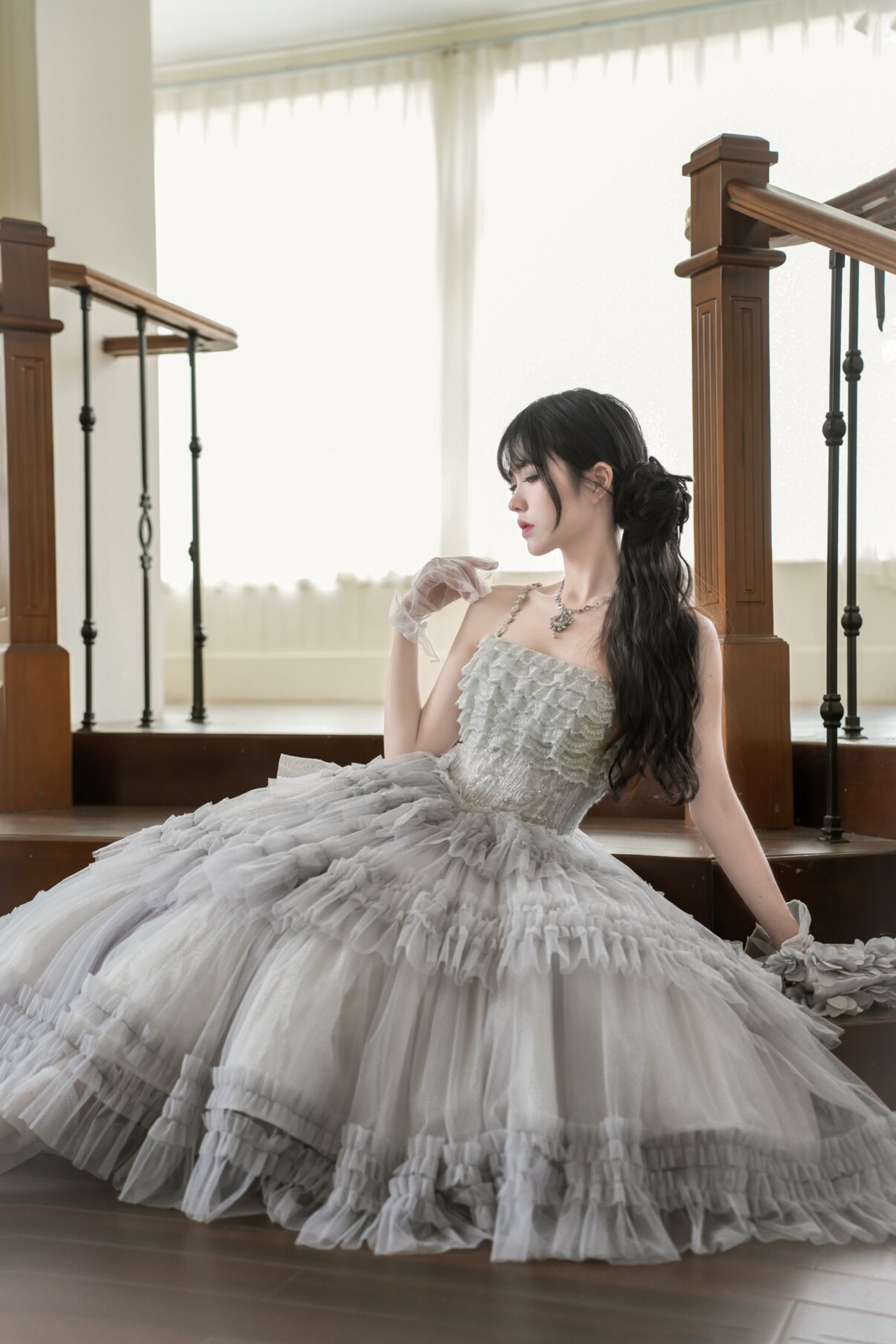 Lace Swan Lolita Camisole Dress