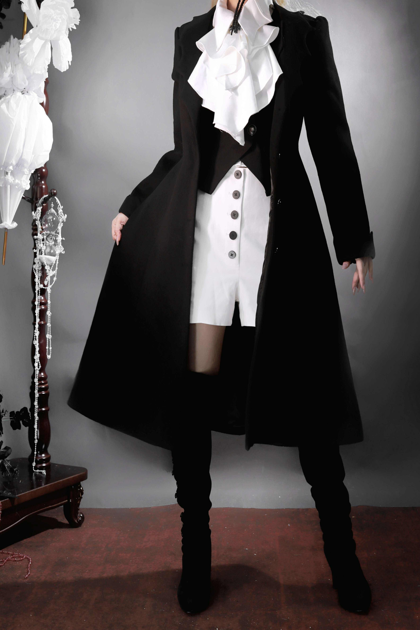 Gothic Wool Coat Suit