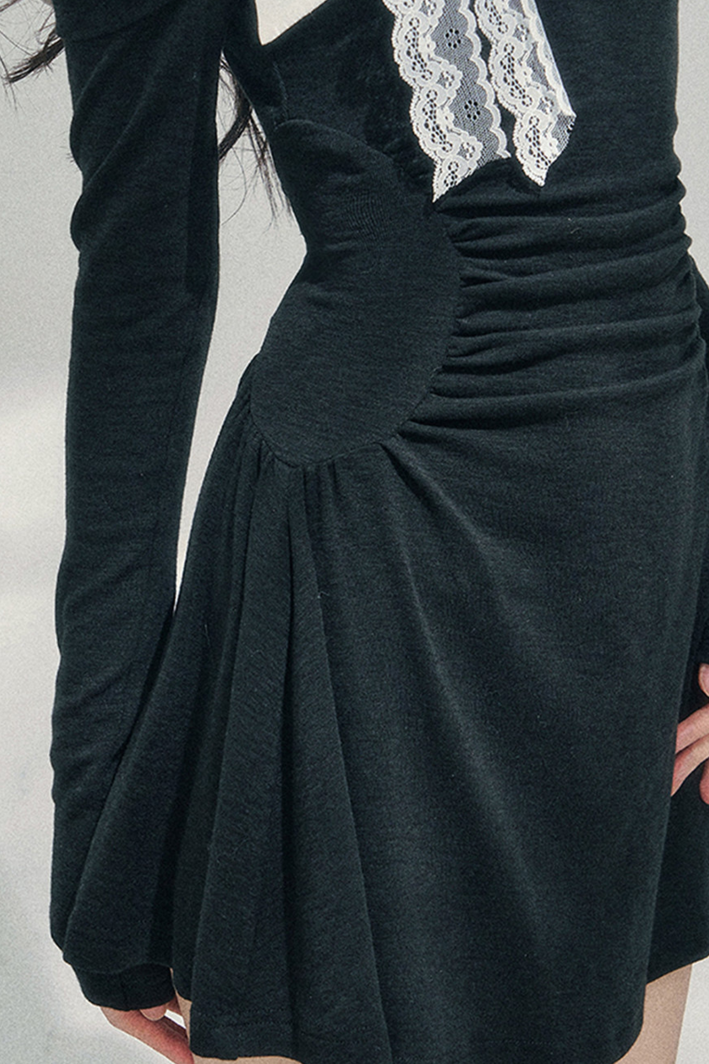 French Lace Off-Shoulder Dress