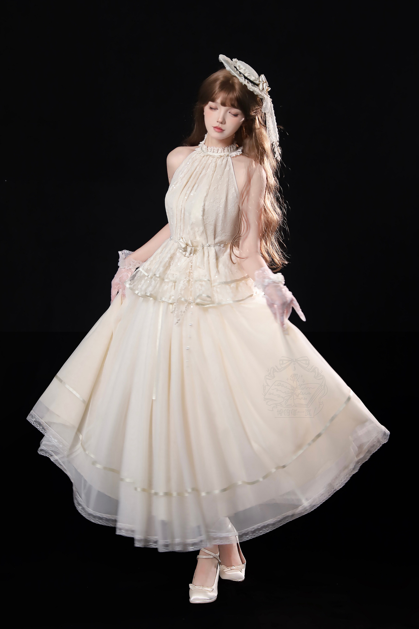 [Pre-order] Retro Elegant Inner + Top + Skirt + Accessories