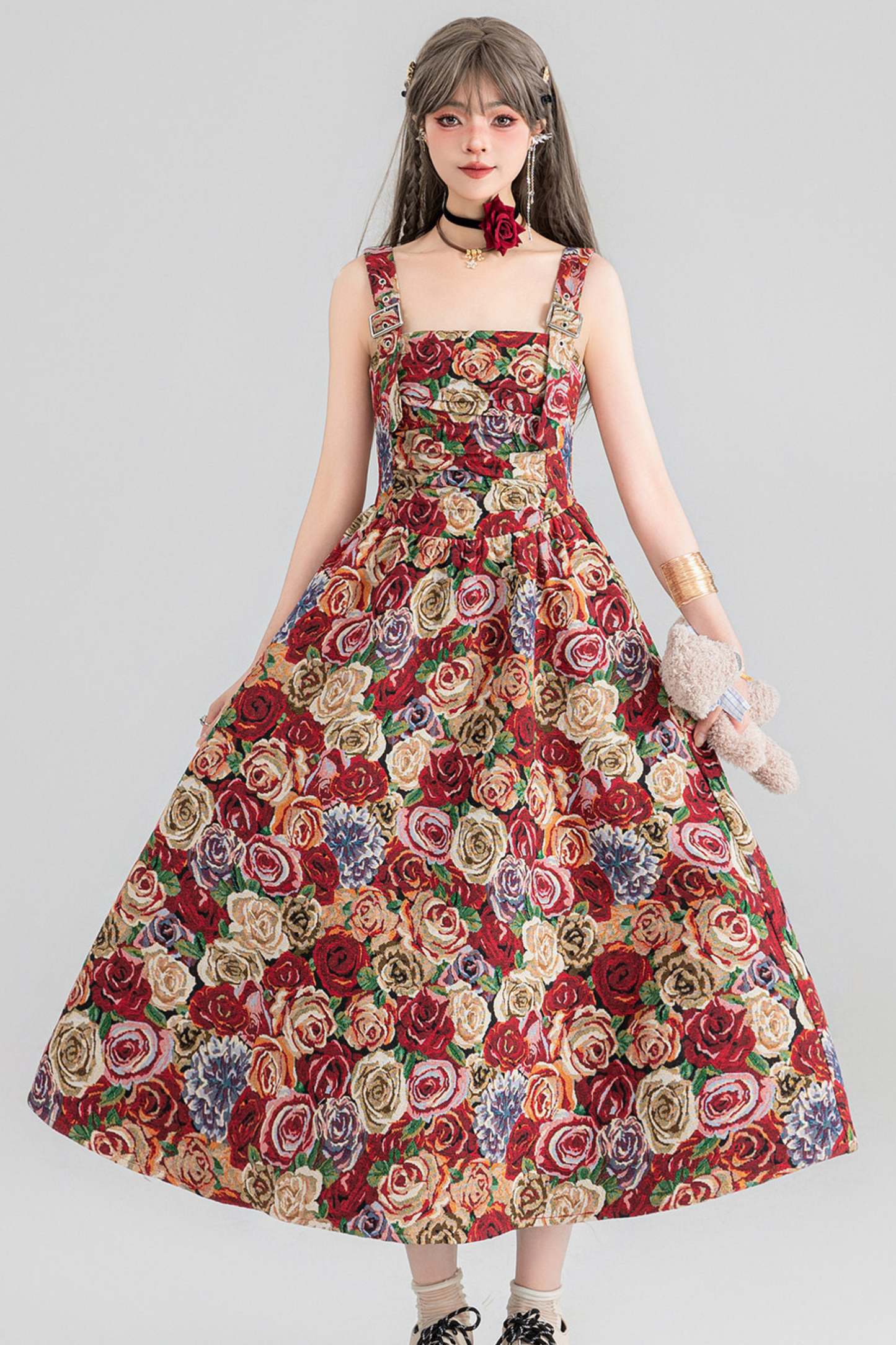 Jacquard Antique Painting Dress + Shirt