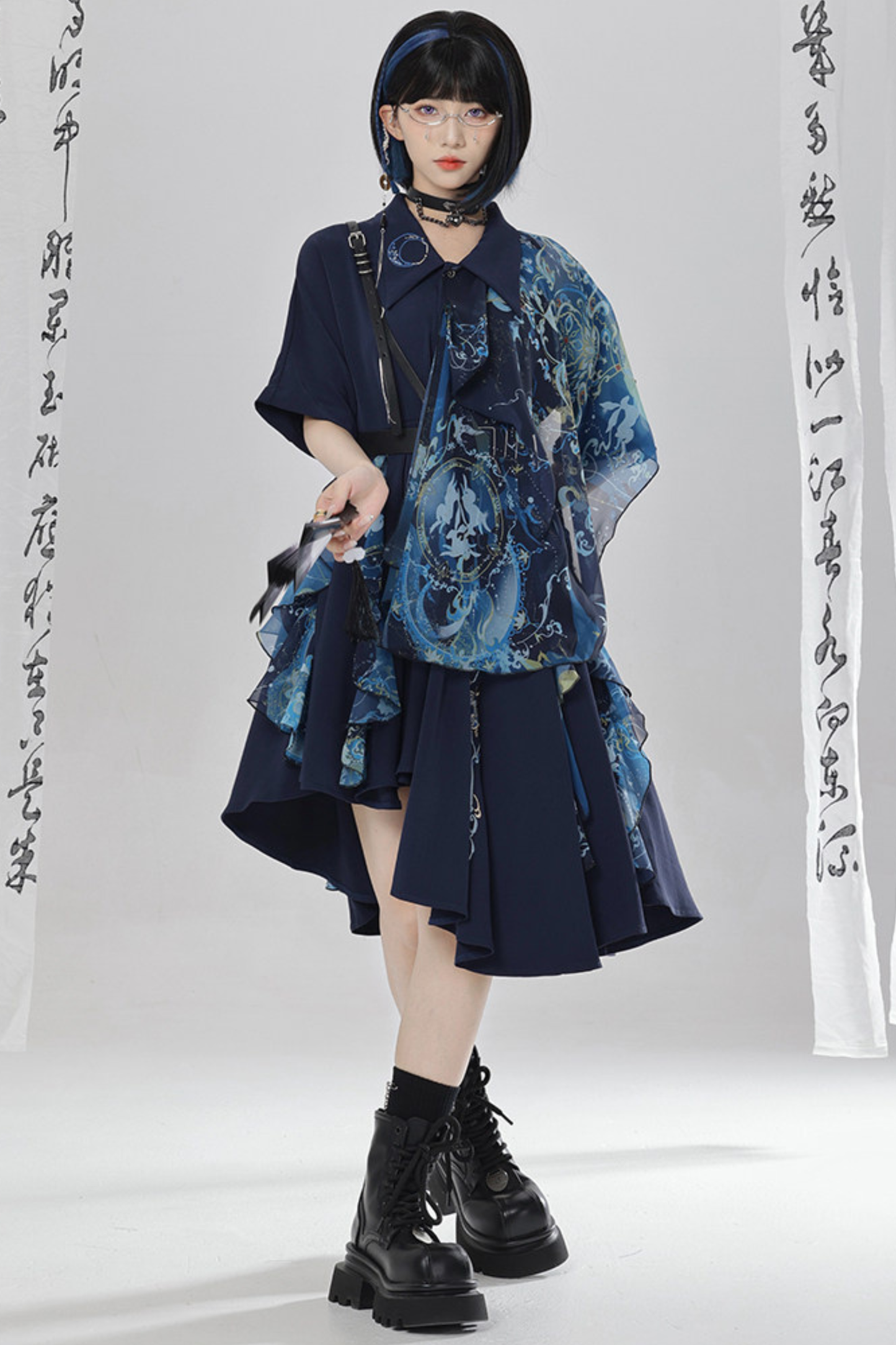 Chinese Embroidery Dress + Belt + Girdle