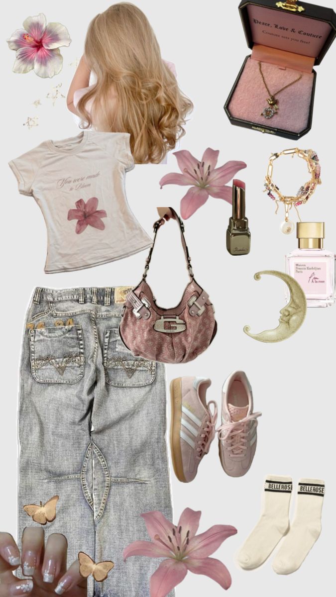 Letter Floral Print Cropped T-Shirt