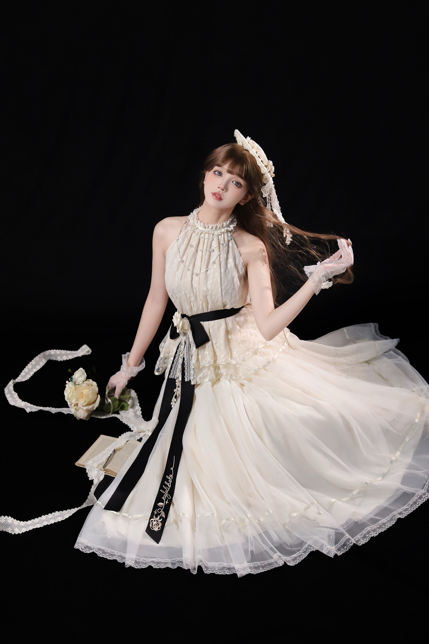 [Pre-order] Retro Elegant Inner + Top + Skirt + Accessories