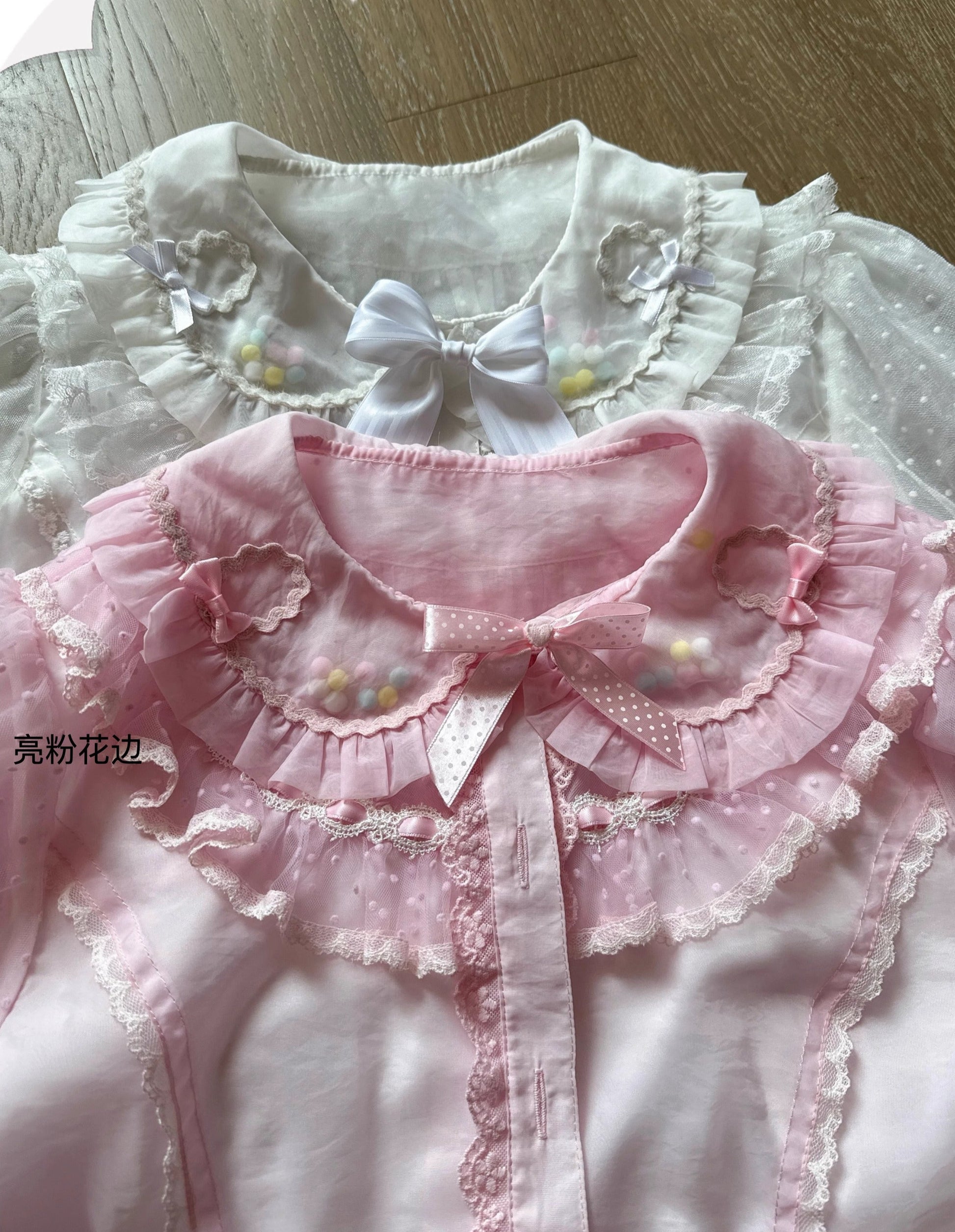 Lolita Bows Mesh Shirt