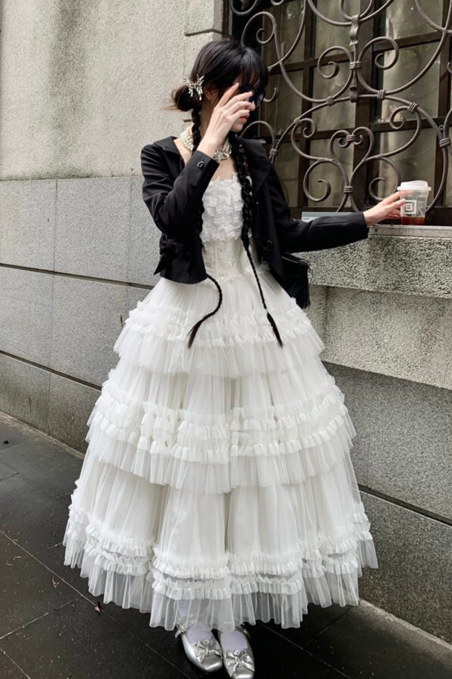 Lace Swan Lolita Camisole Dress