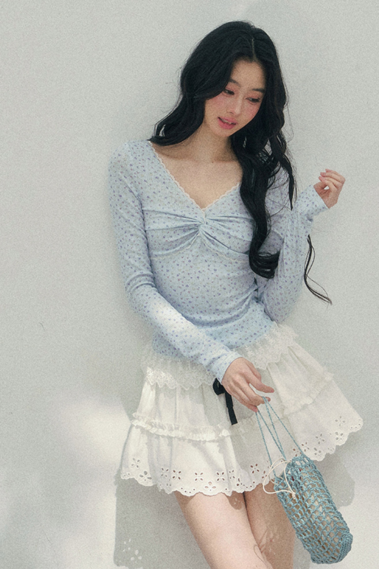 Lace Sweet Tiered Puffy Skirt