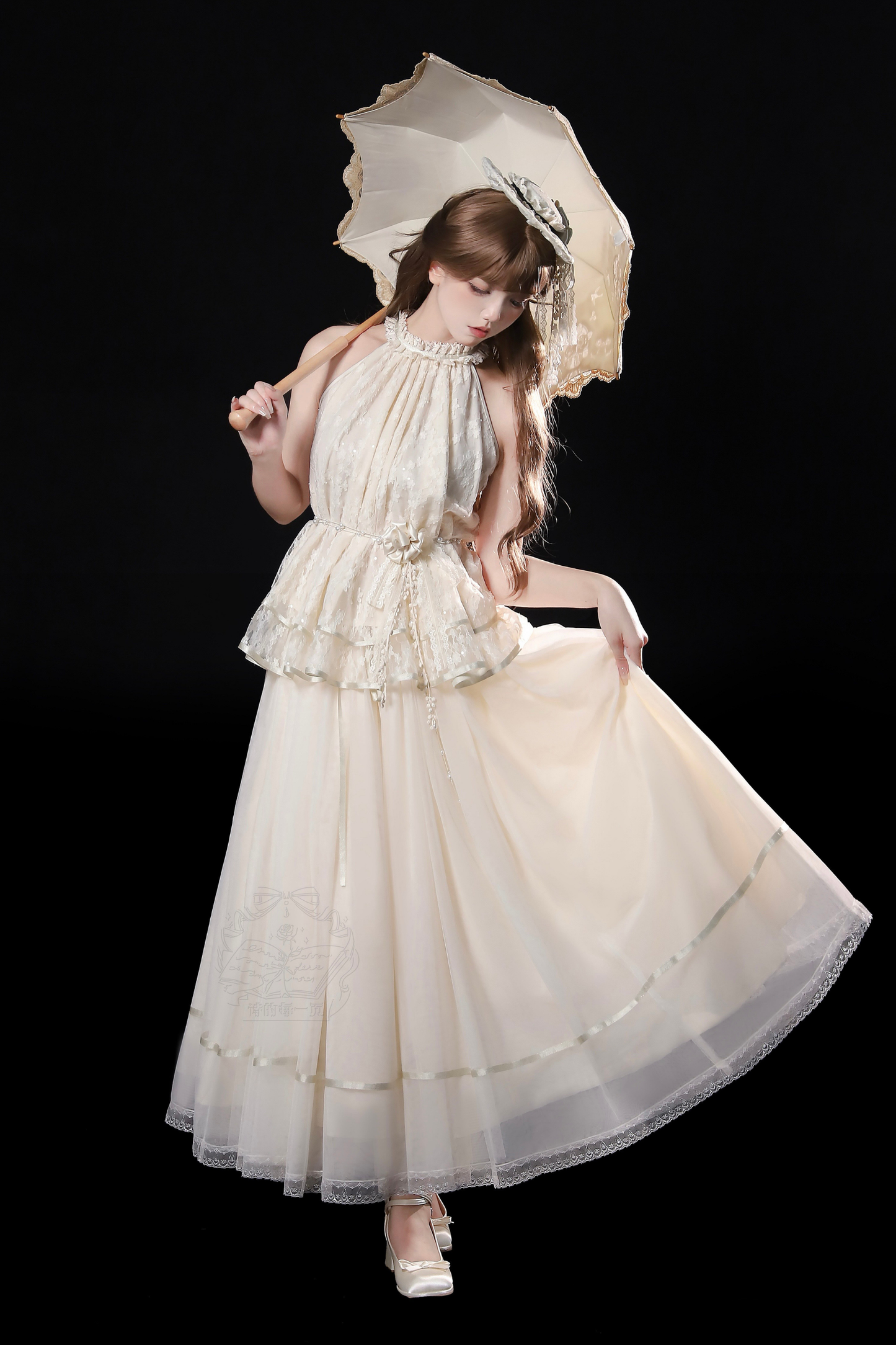 [Pre-order] Retro Elegant Inner + Top + Skirt + Accessories