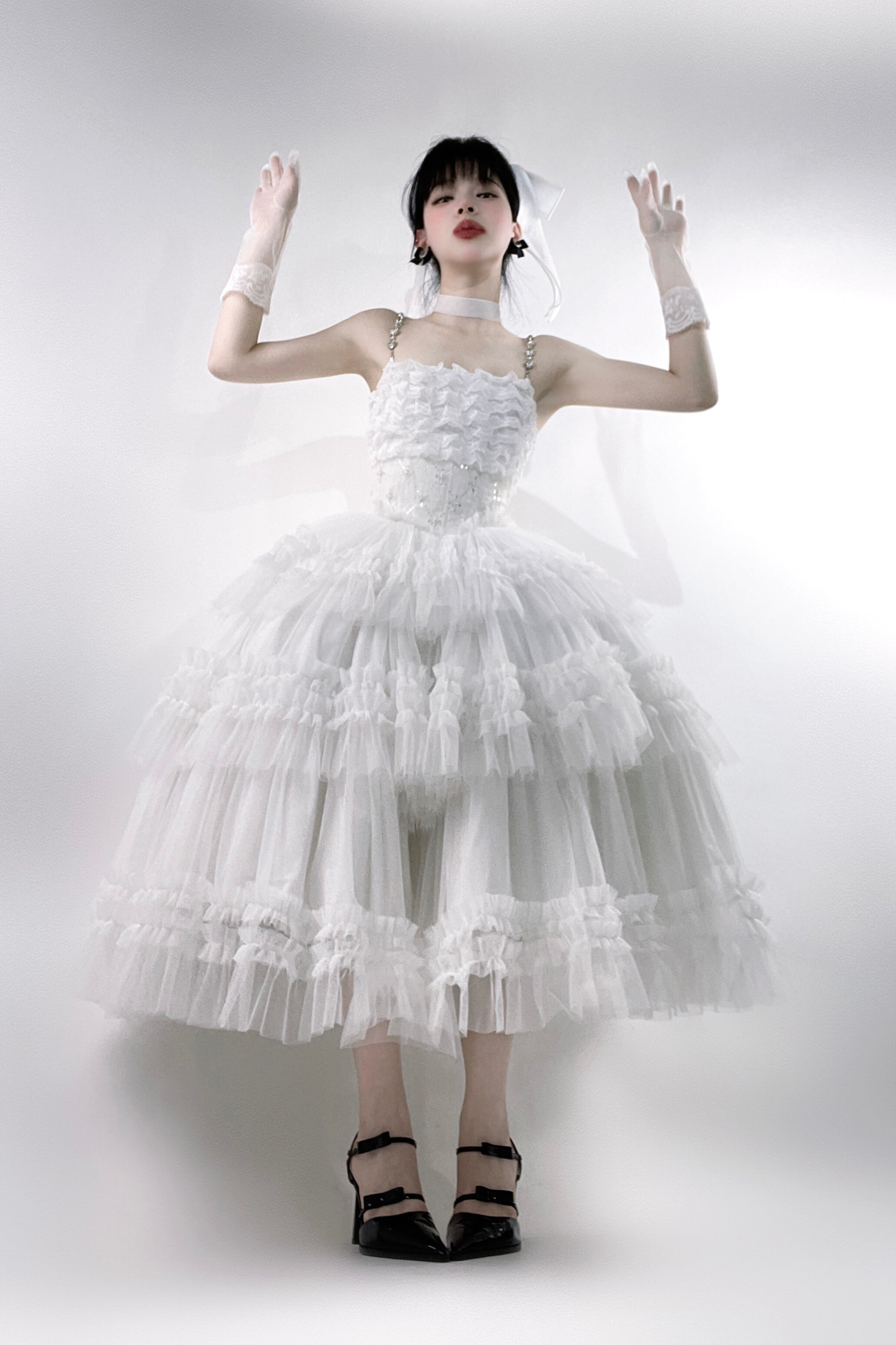 Lace Swan Lolita Camisole Dress