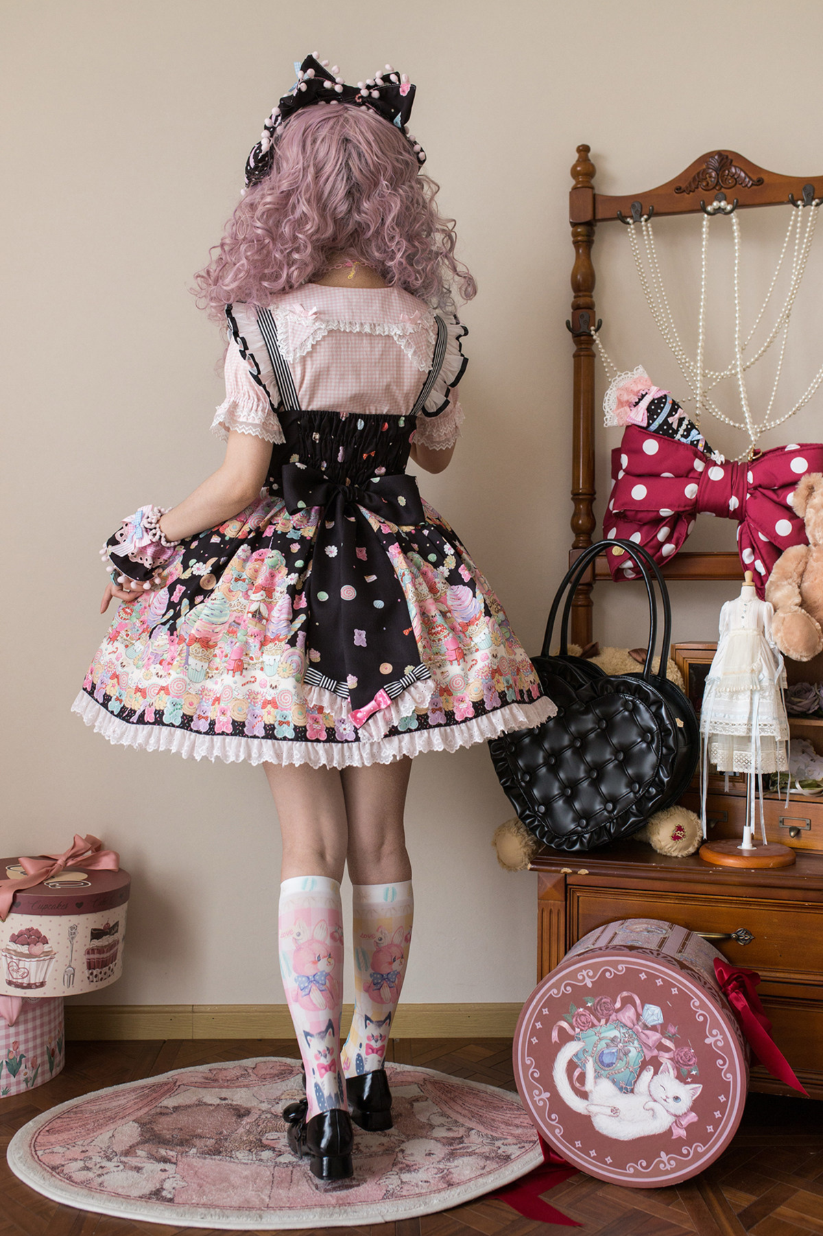 Sweetheart Candy Suspender Skirt + Jumper Skirt
