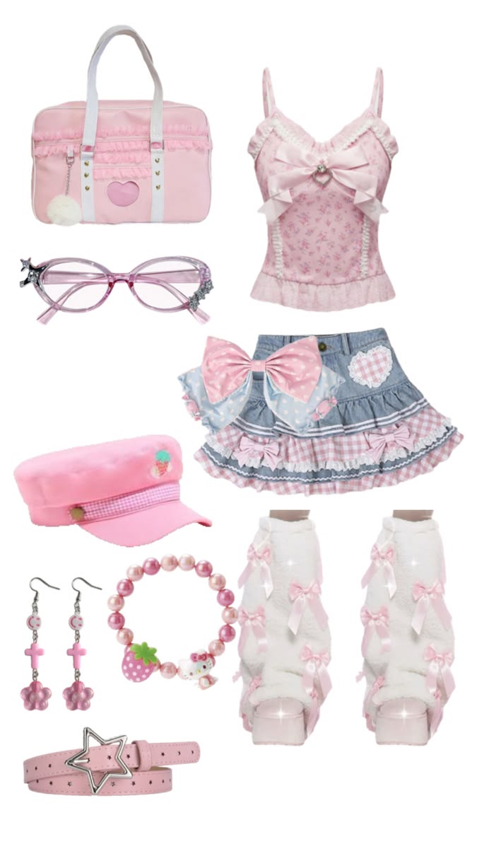 Sweet Cute Star & Bow Ribbon Ties Leg Warmers
