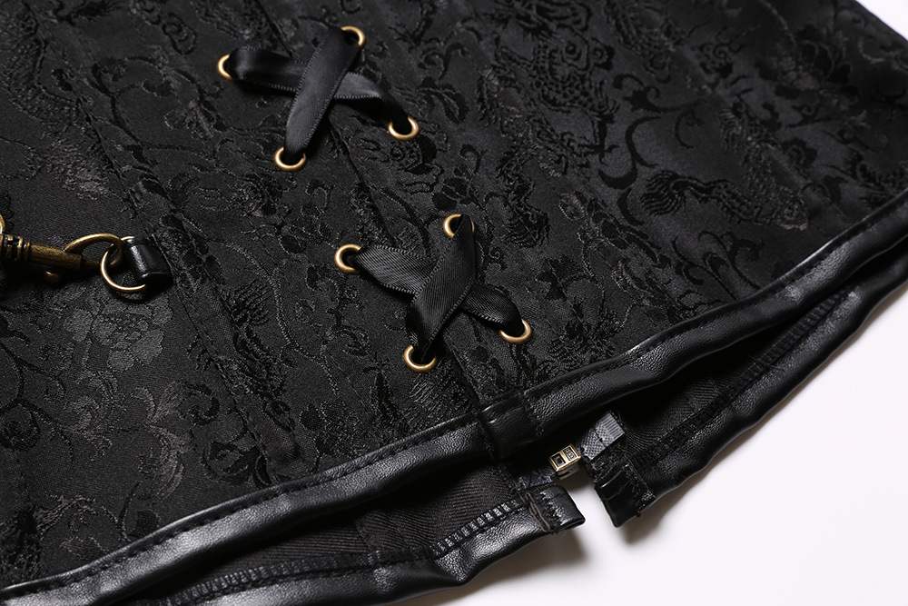 Court Punk Leather Corset