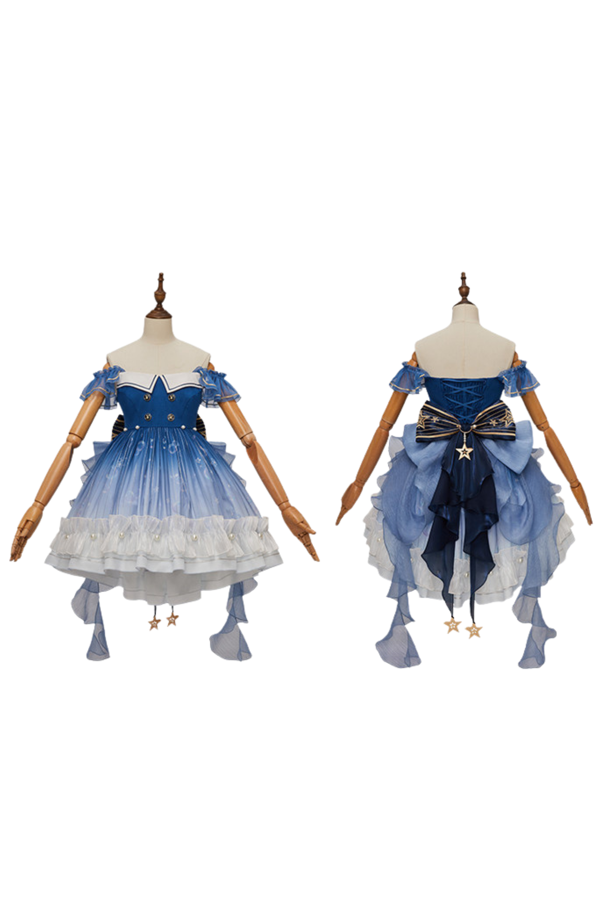 【Reservation Deadline February 28】Gradient Bubble Dress + Bunny Ear Pin + Sleeves + Hat