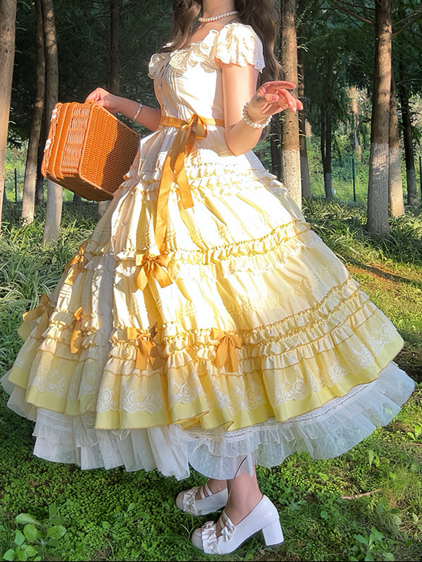 Forest Garden Overlapping Retro Dress