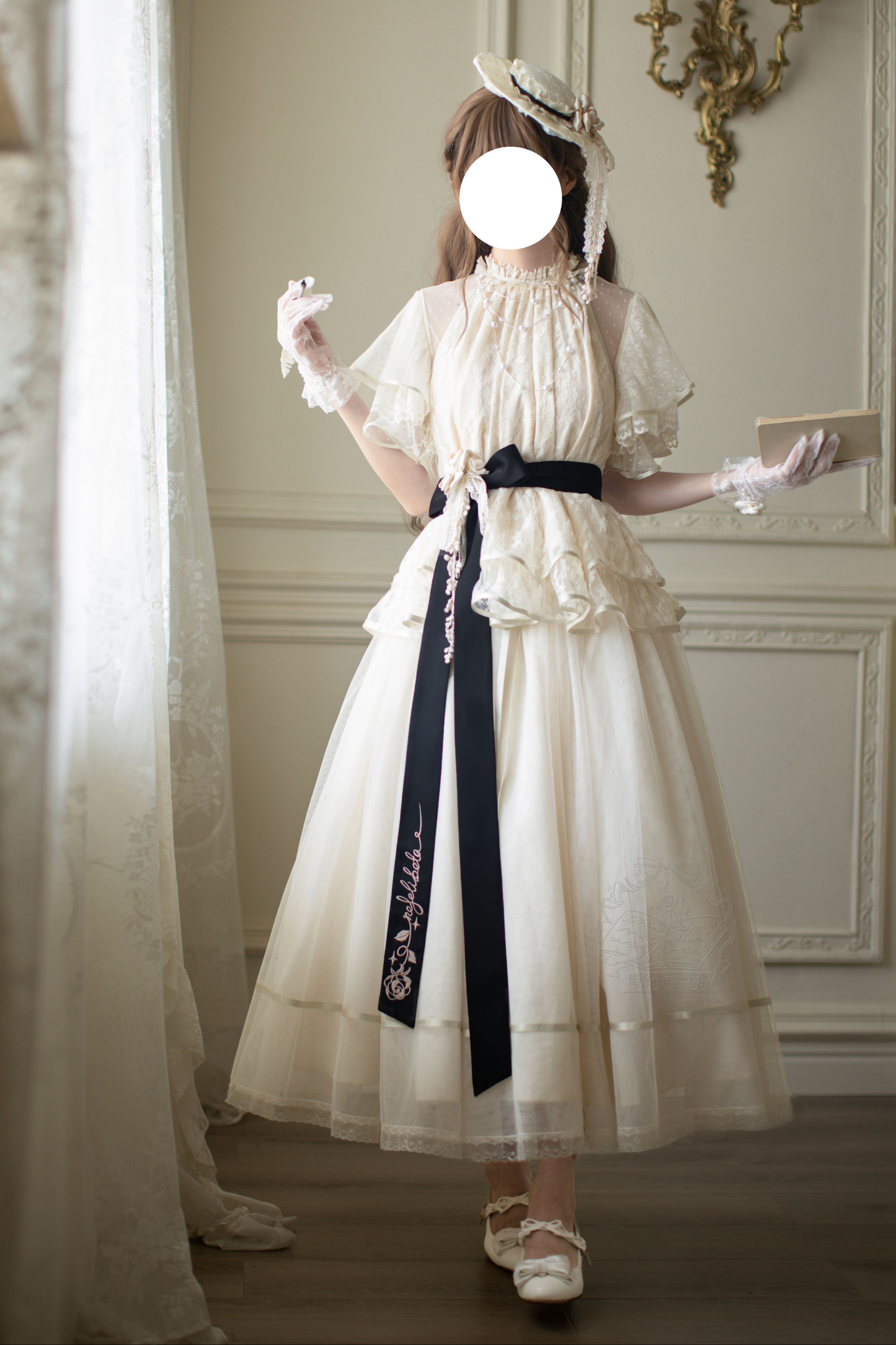[Pre-order] Retro Elegant Inner + Top + Skirt + Accessories