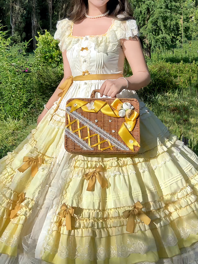 Forest Garden Overlapping Retro Dress