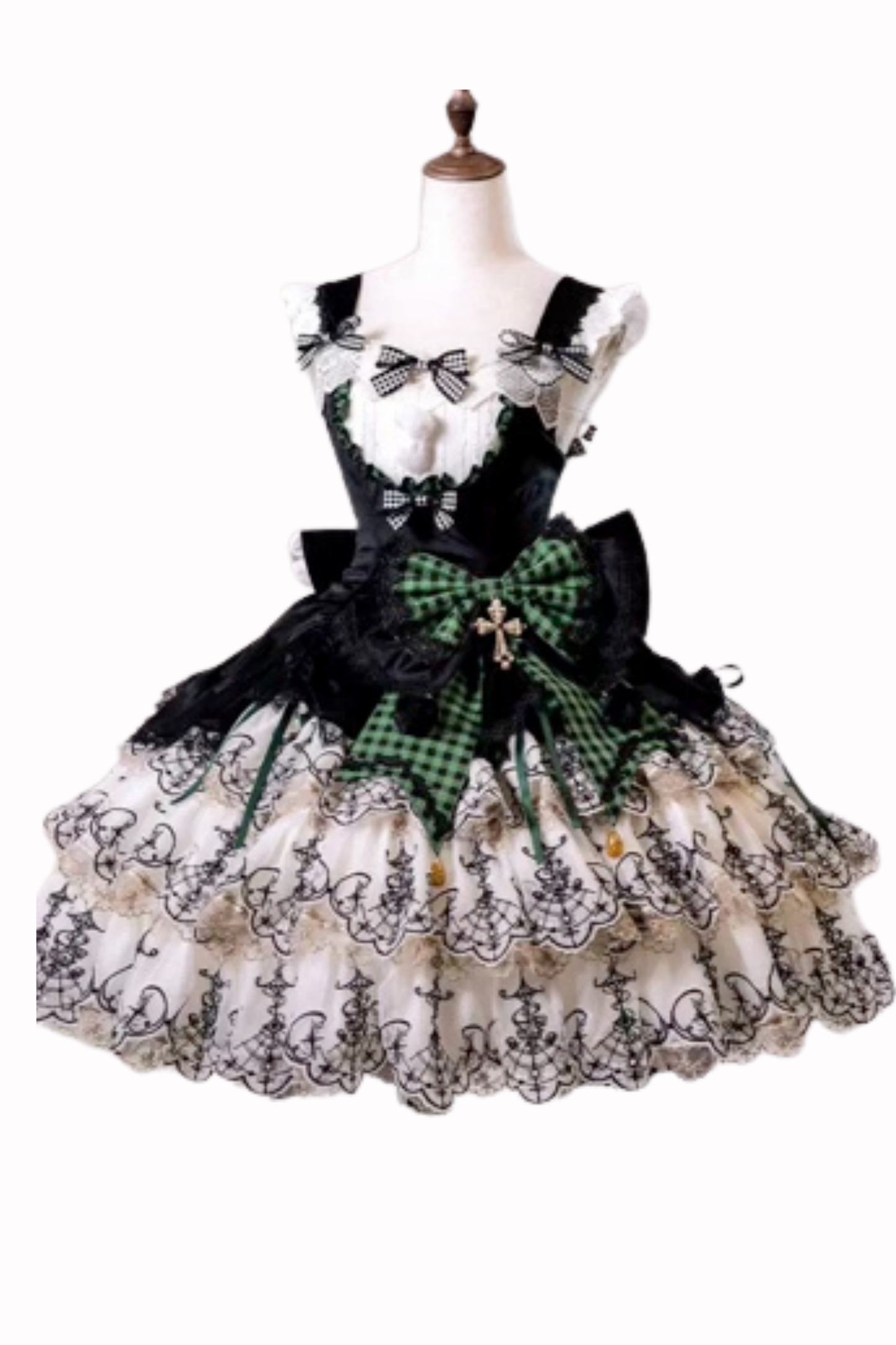 [Pre-order] Element Lolita Jumper Skirt + Inner Top + Cape + Big Ribbon + Hat