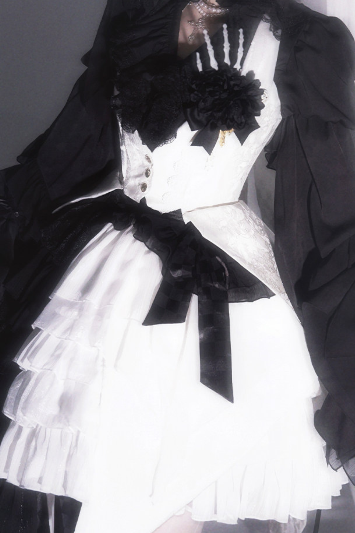 Fishbone Bustier Lolita Skirt + Shirt + Vest + Tail + Pants