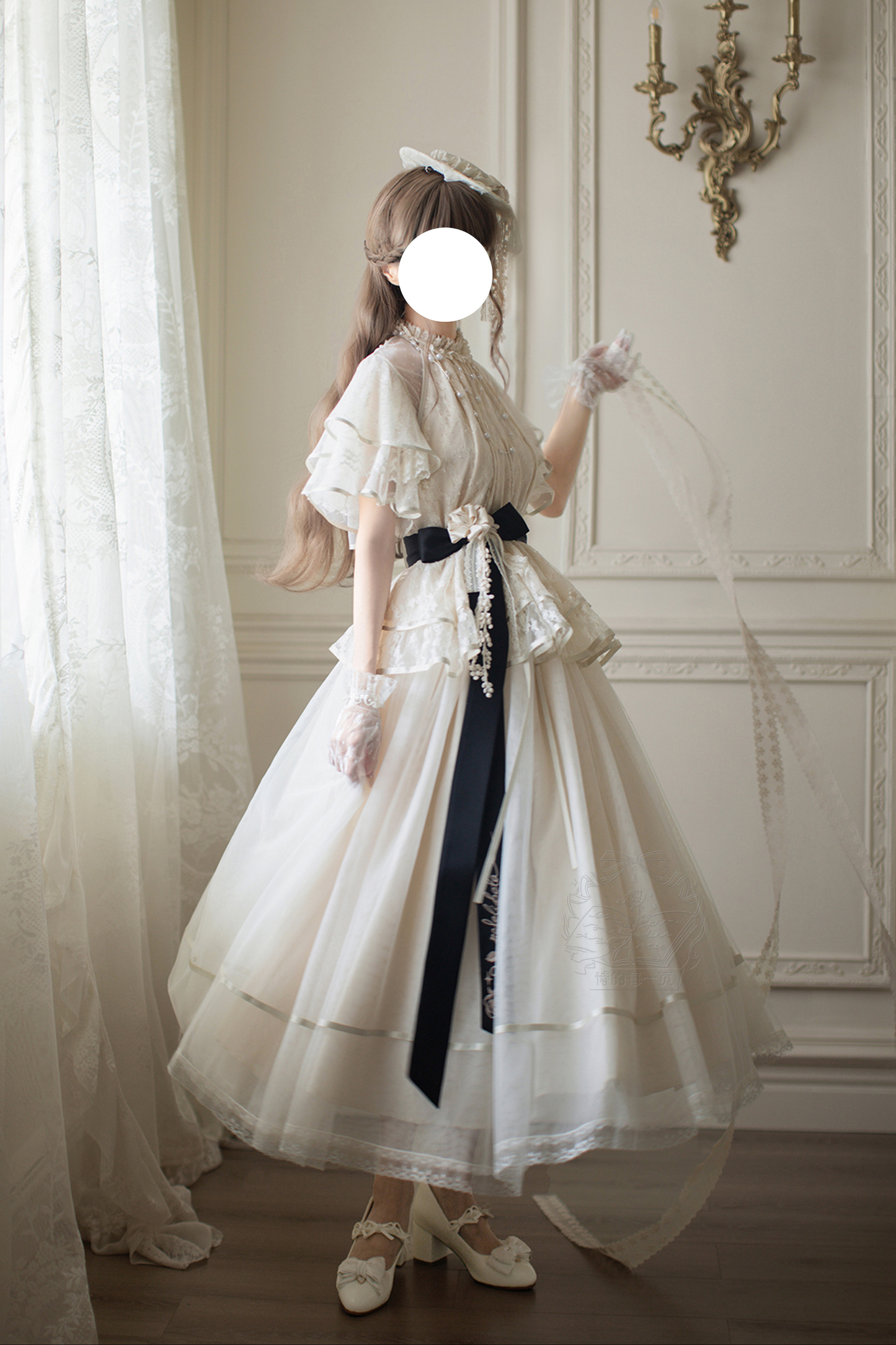 [Pre-order] Retro Elegant Inner + Top + Skirt + Accessories