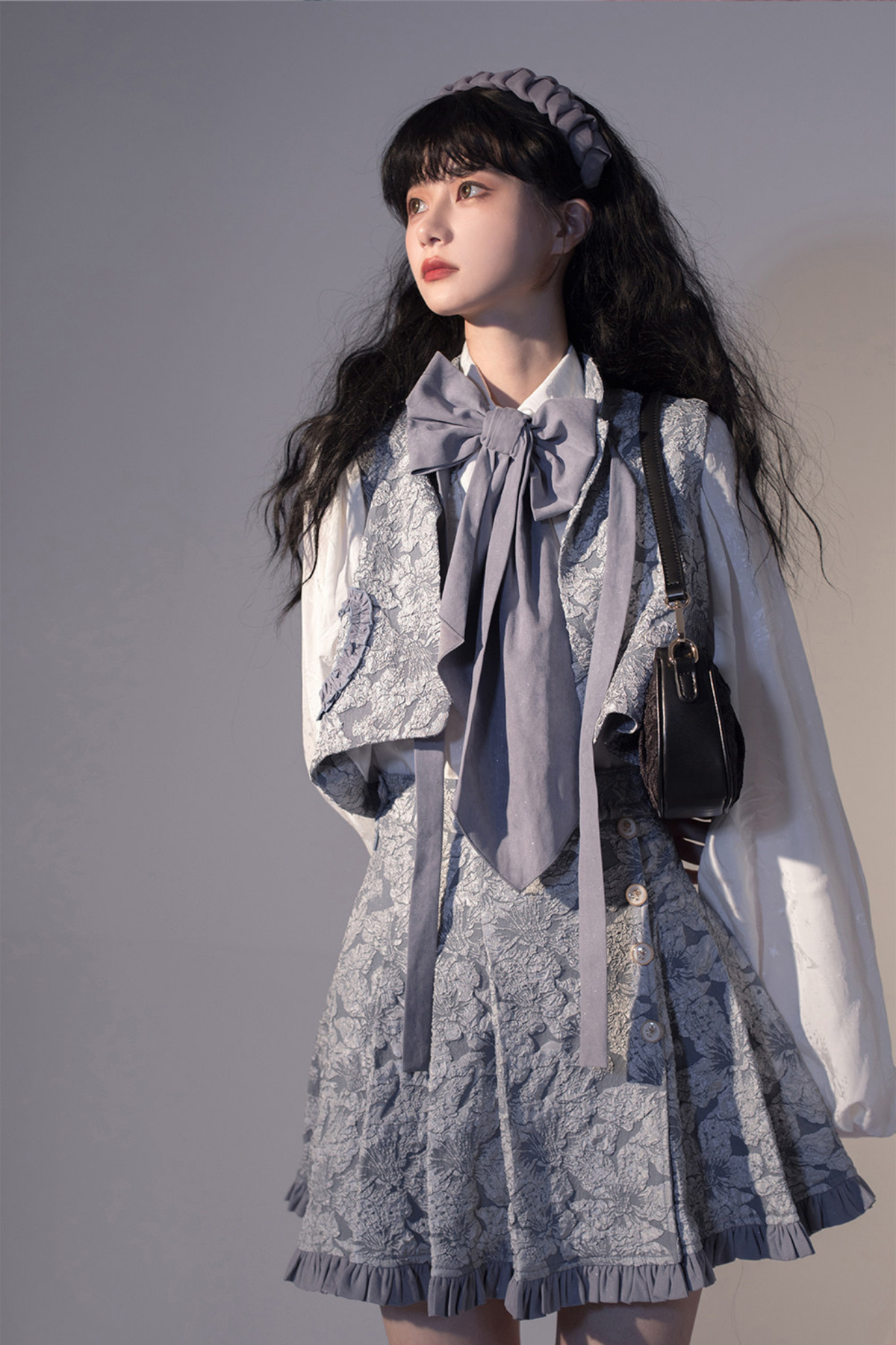 Golden Years Oil Painting Vest + Jacket + Skirt