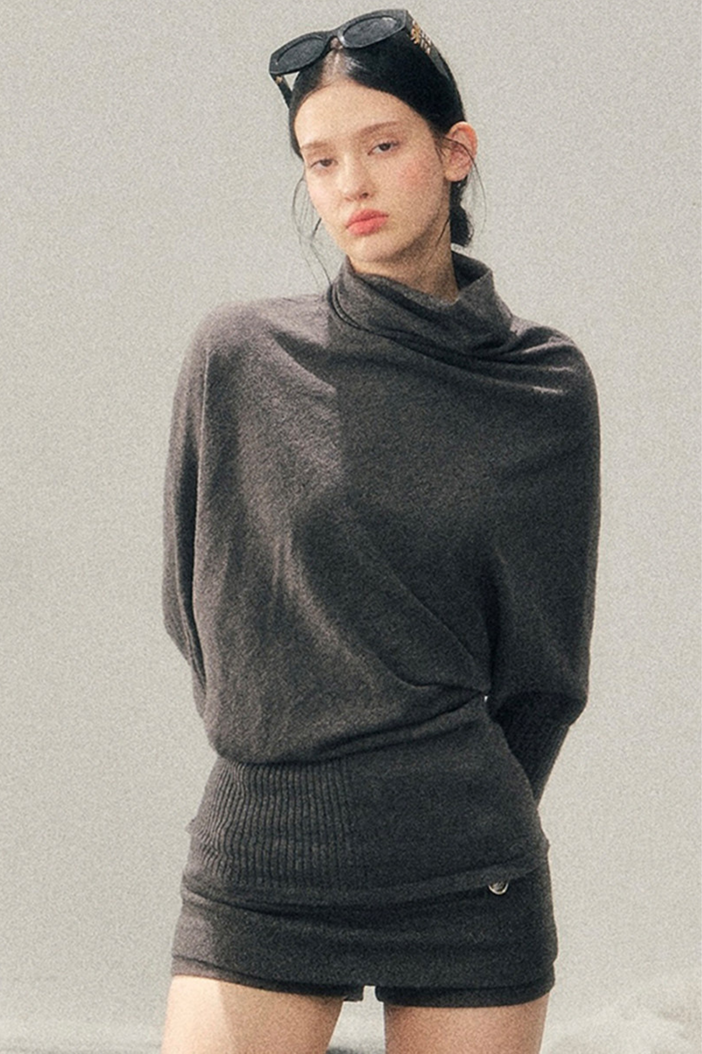 Chic Edgy Knit Sweater