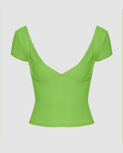 Load image into Gallery viewer, Equinox Illuminum Scoop Neck Coquette Top
