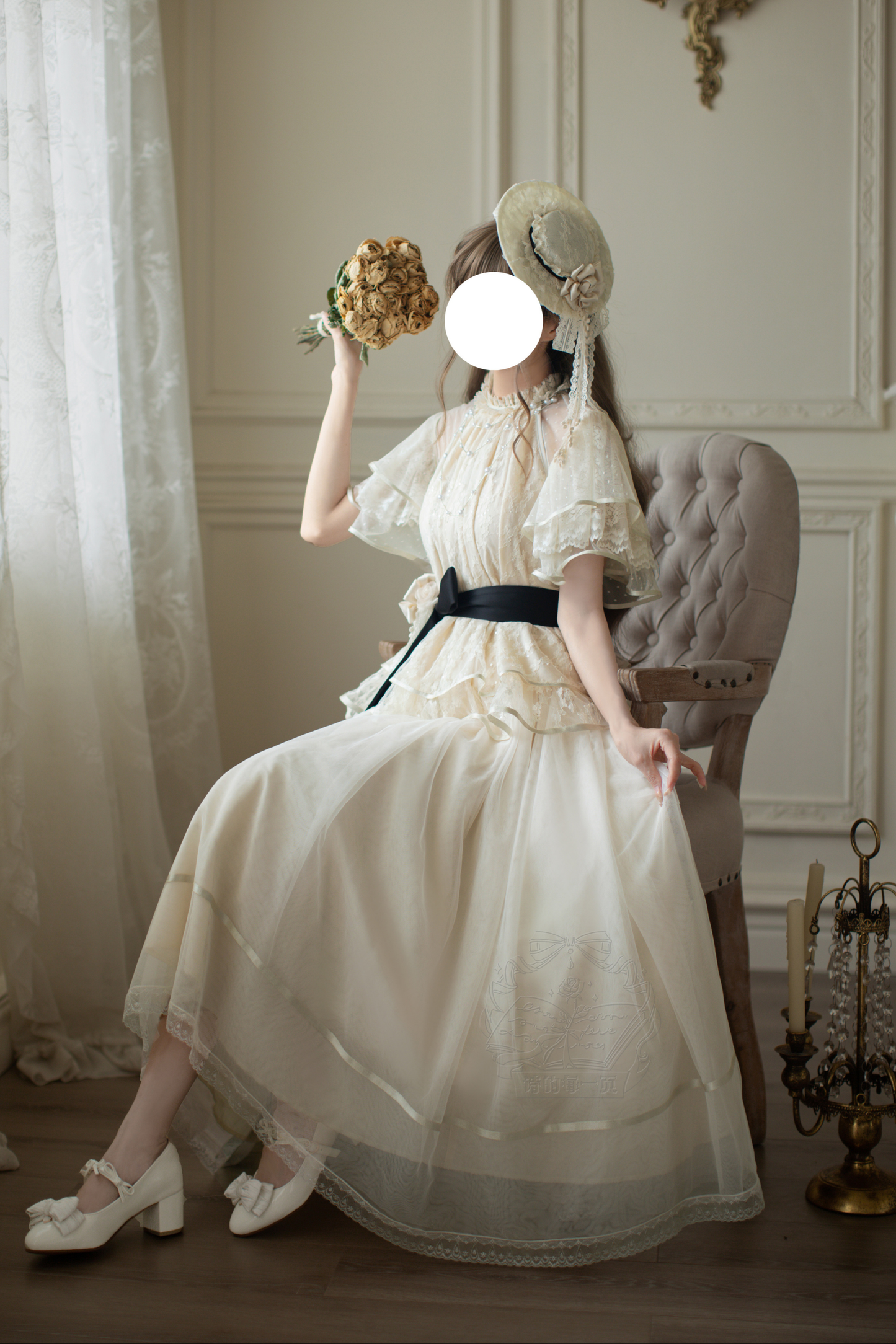 [Pre-order] Retro Elegant Inner + Top + Skirt + Accessories