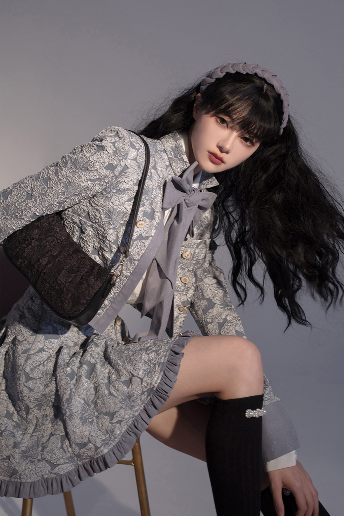 Golden Years Oil Painting Vest + Jacket + Skirt