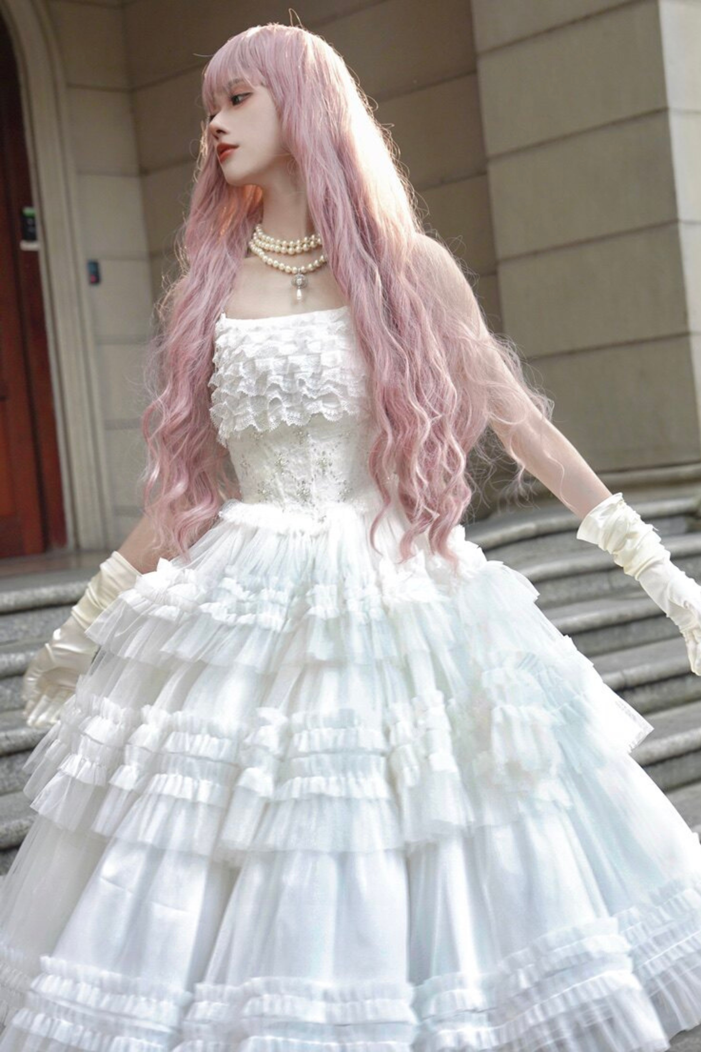 Lace Swan Lolita Camisole Dress