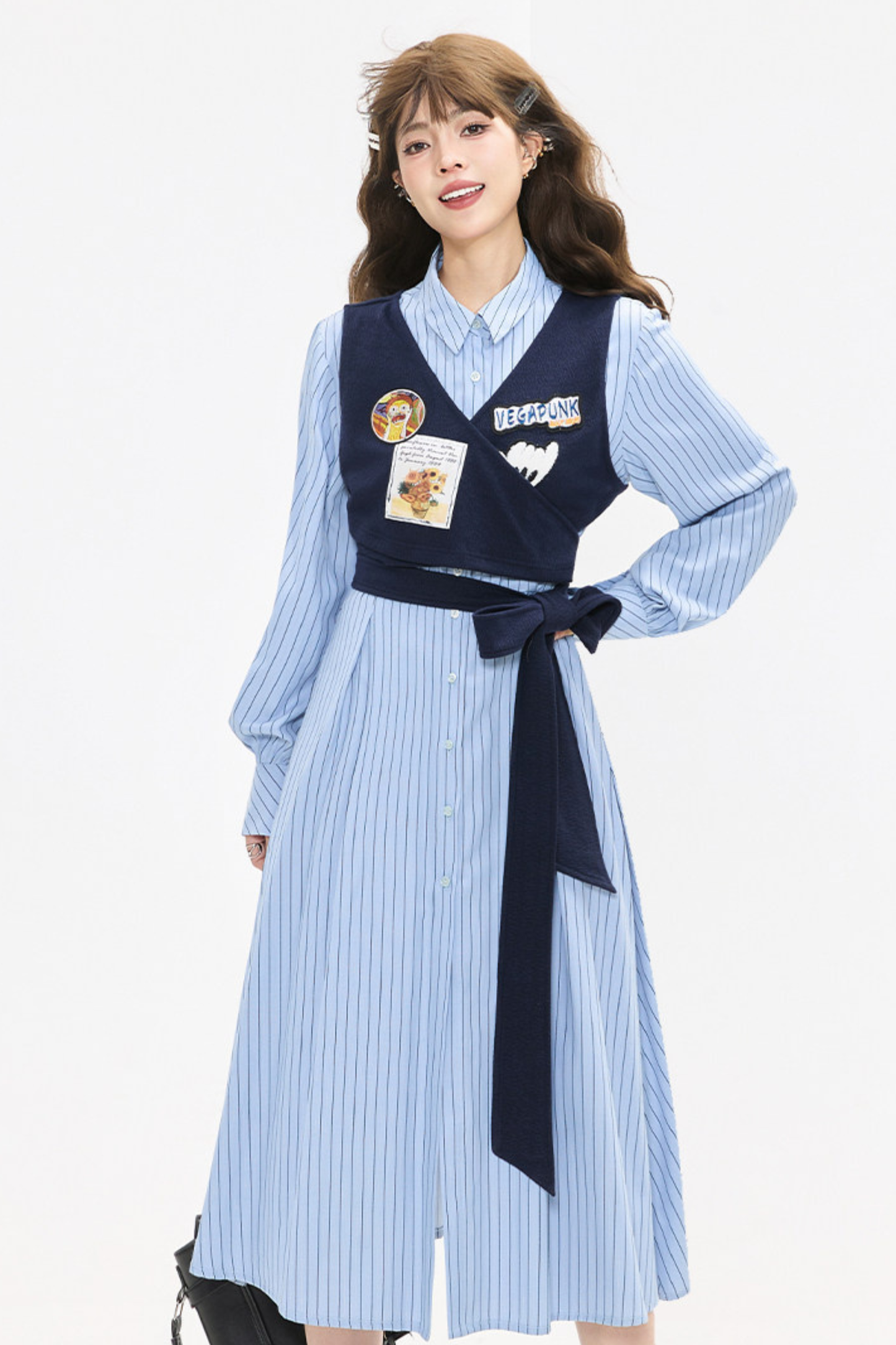 Preppy Dress + Striped Shirt Dress