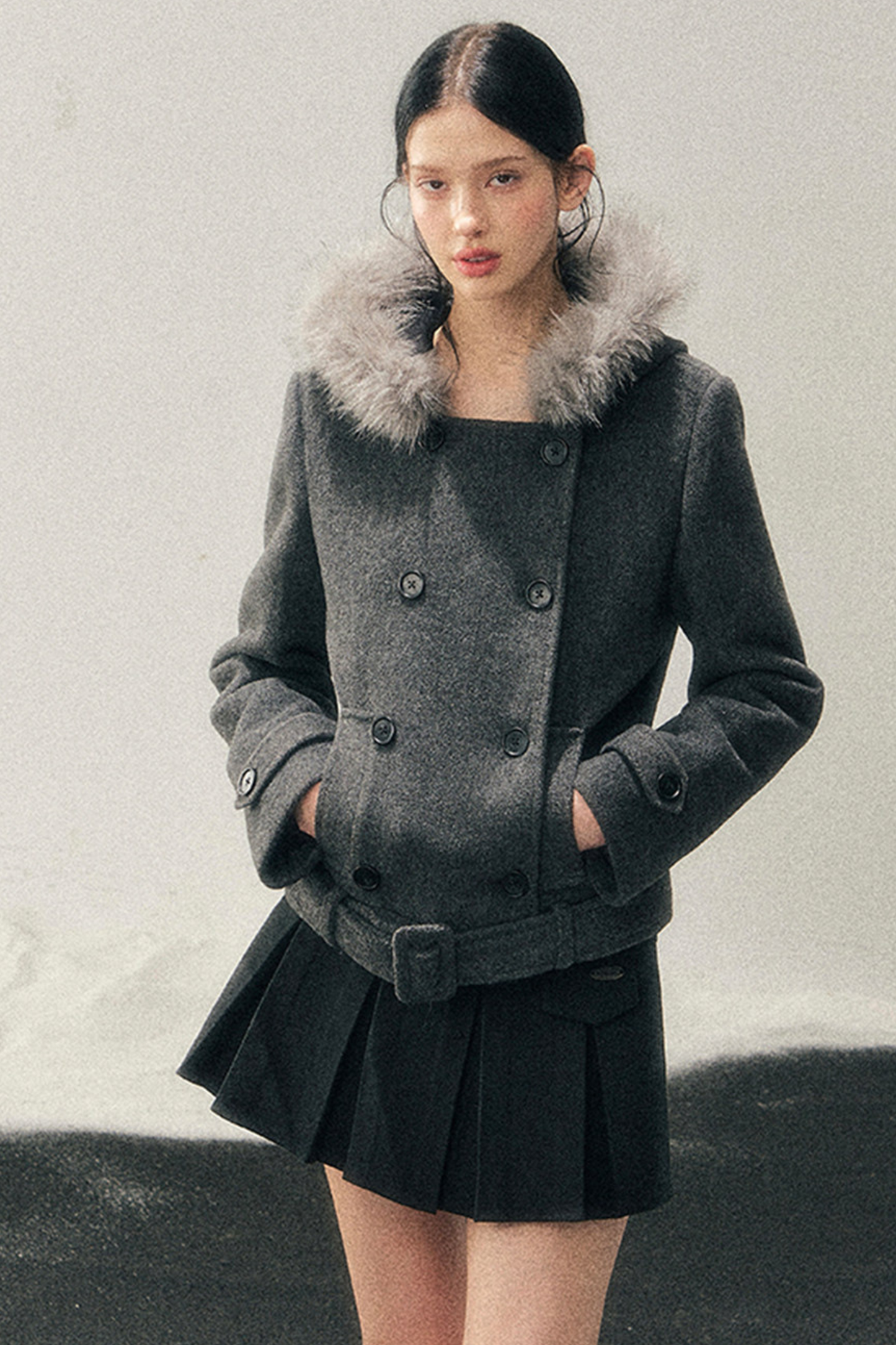 French Hepburn Fur Jacket + Skirt