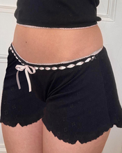 Load image into Gallery viewer, Black Sweet Bows Ties Shorts
